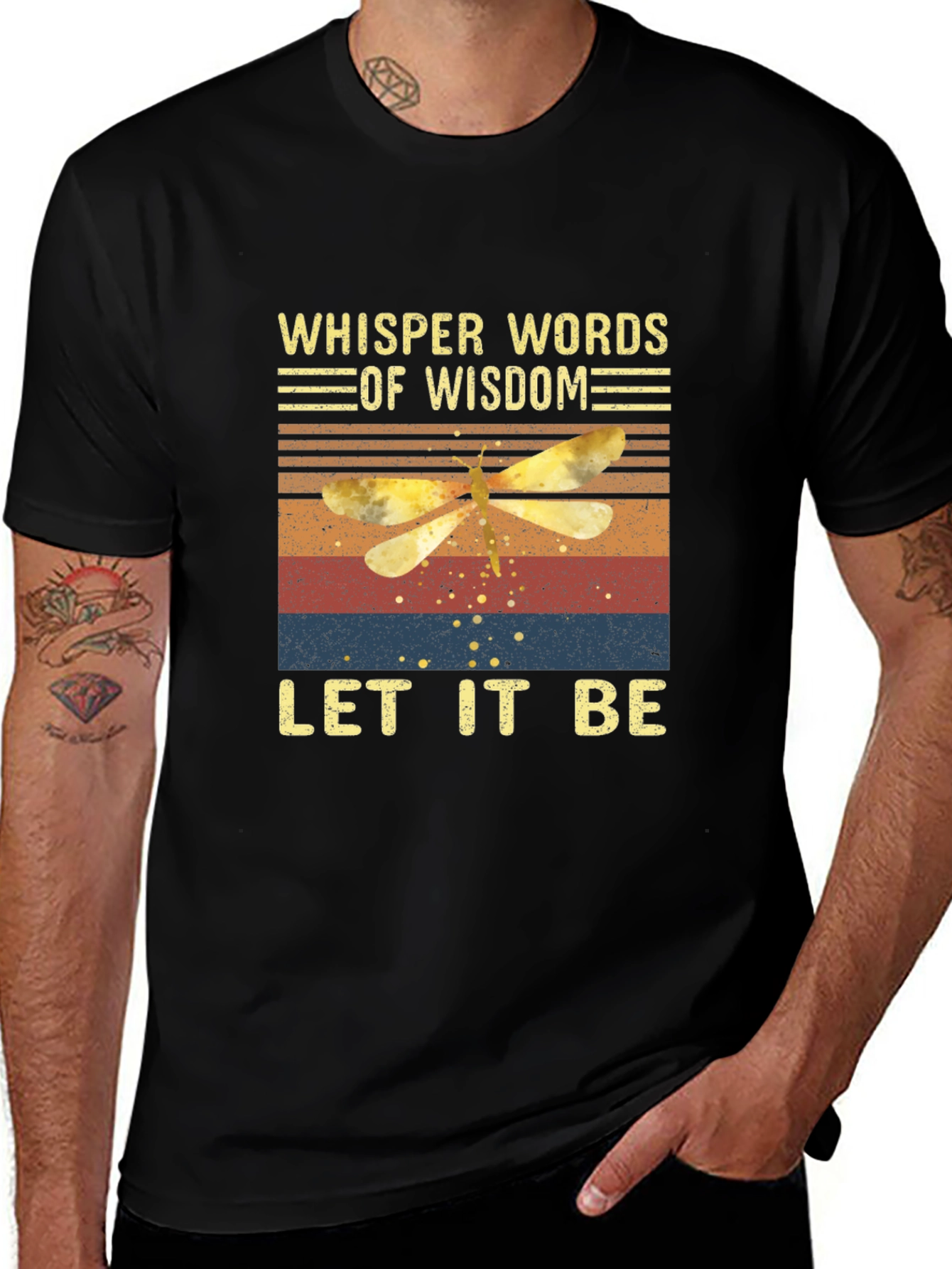 Whisper Words of Wisdom Dragonfly Graphic Tee