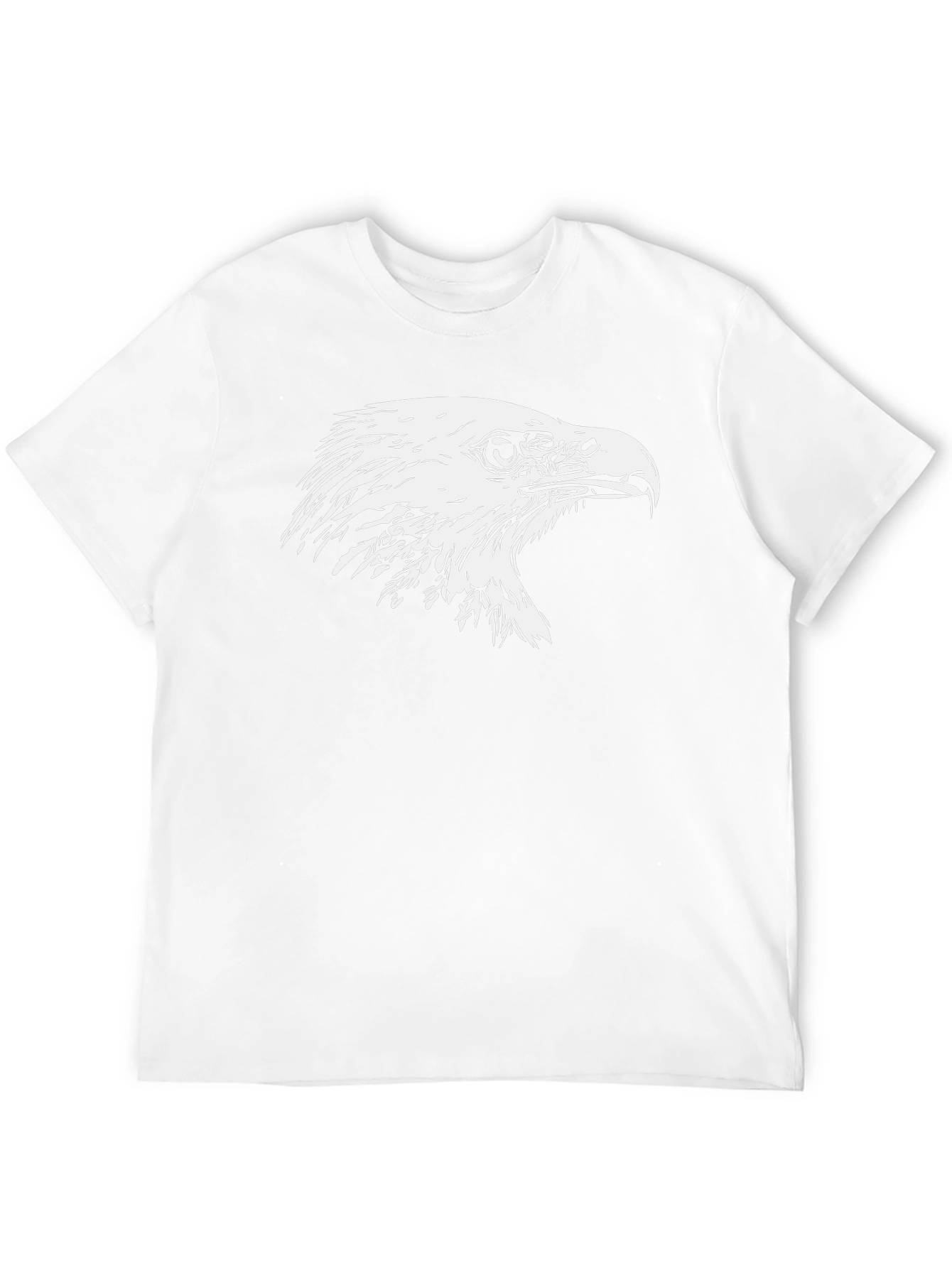 Bald Eagle Graphic Print Black T-Shirt