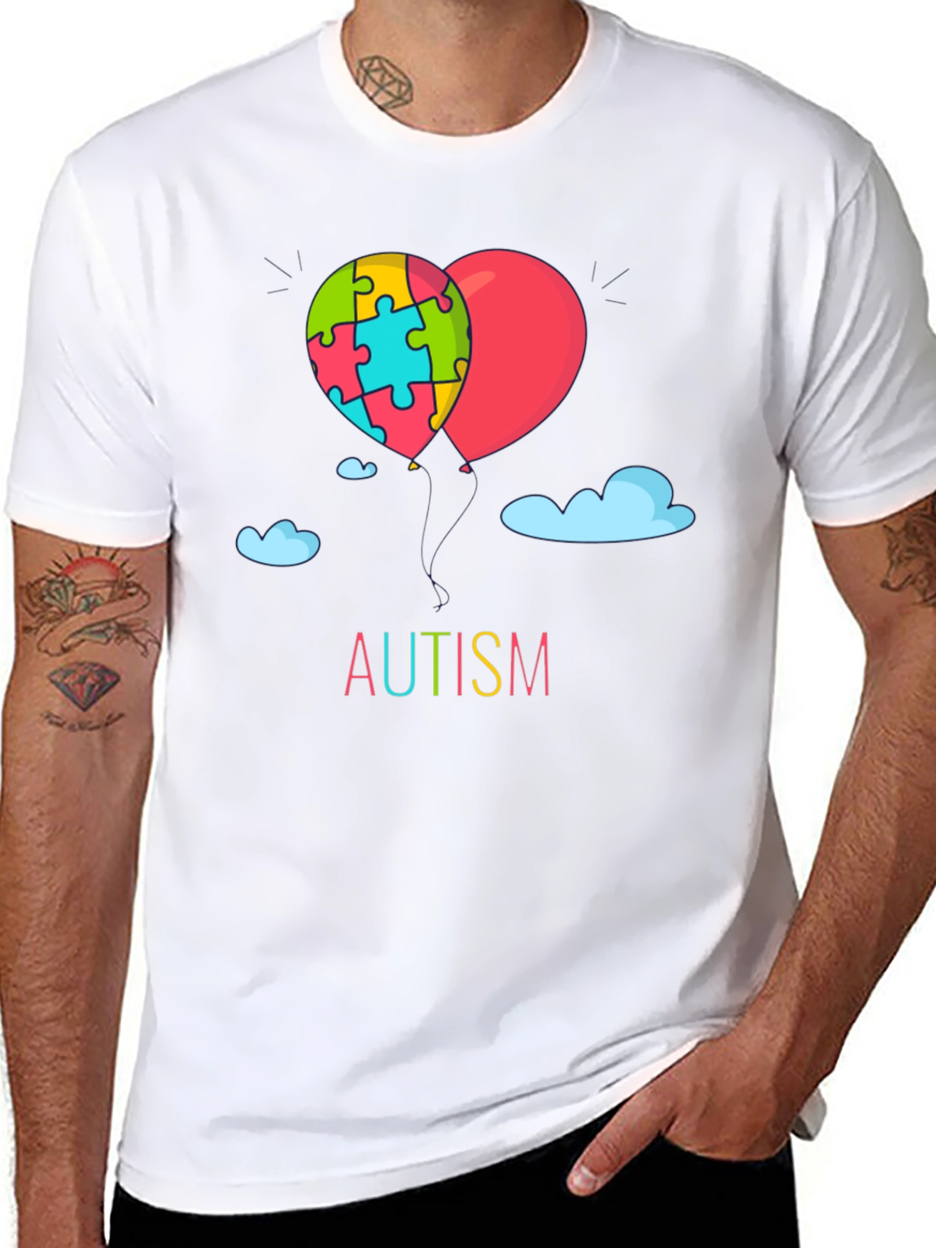 Autism Awareness Puzzle Heart T-Shirt