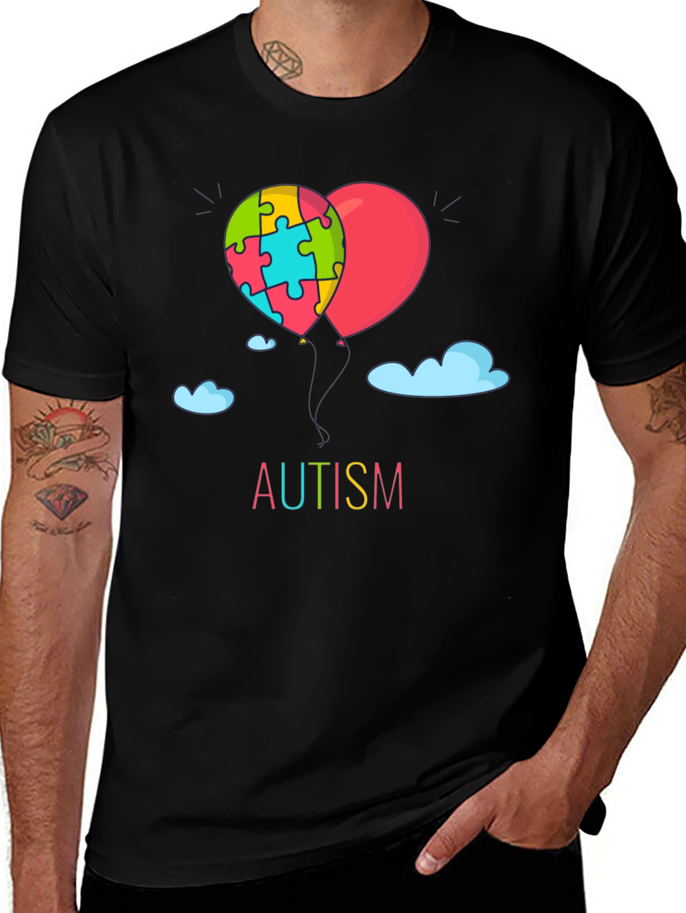 Autism Awareness Puzzle Heart T-Shirt
