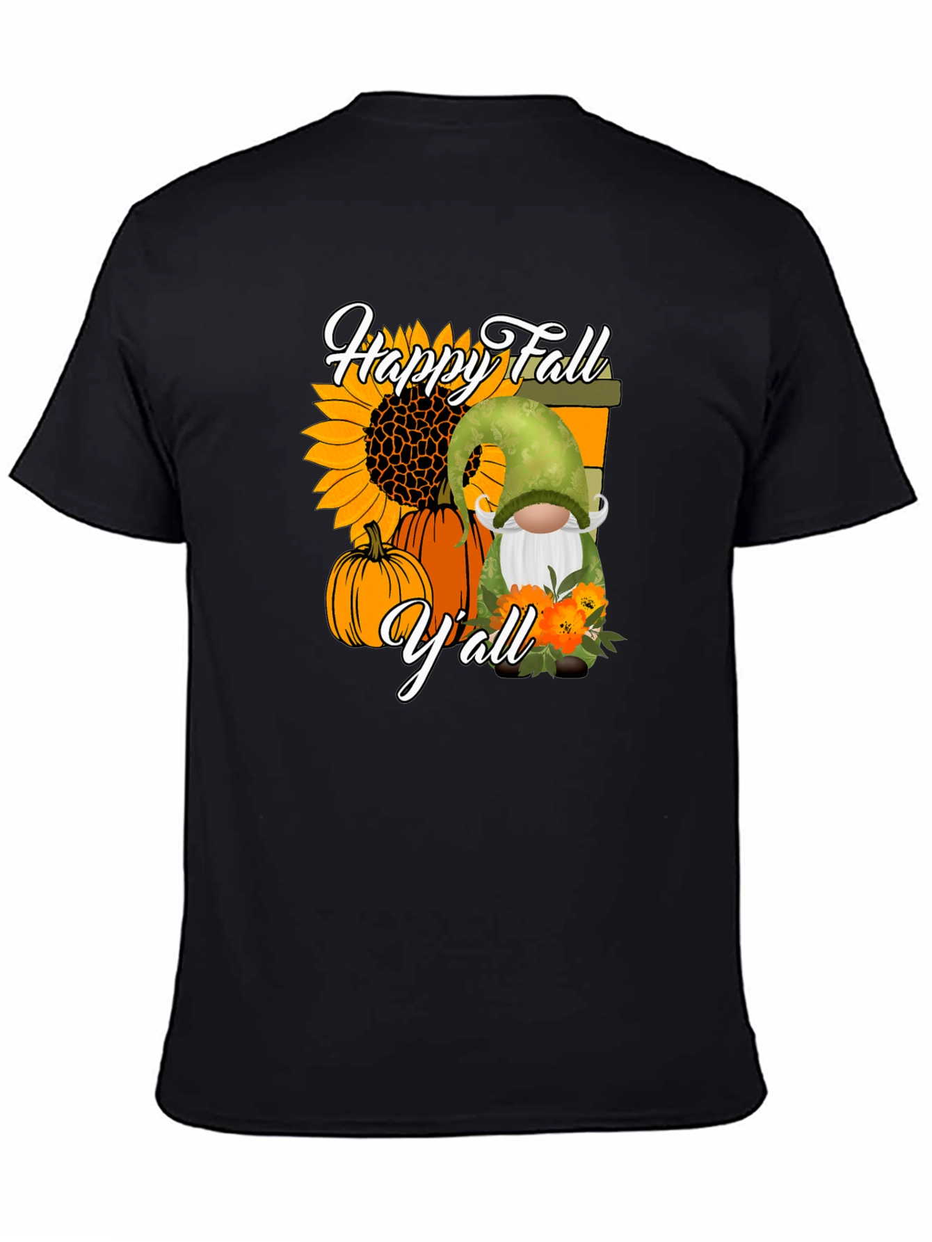 Happy Fall Yall T-Shirt - Autumn Gnome Design