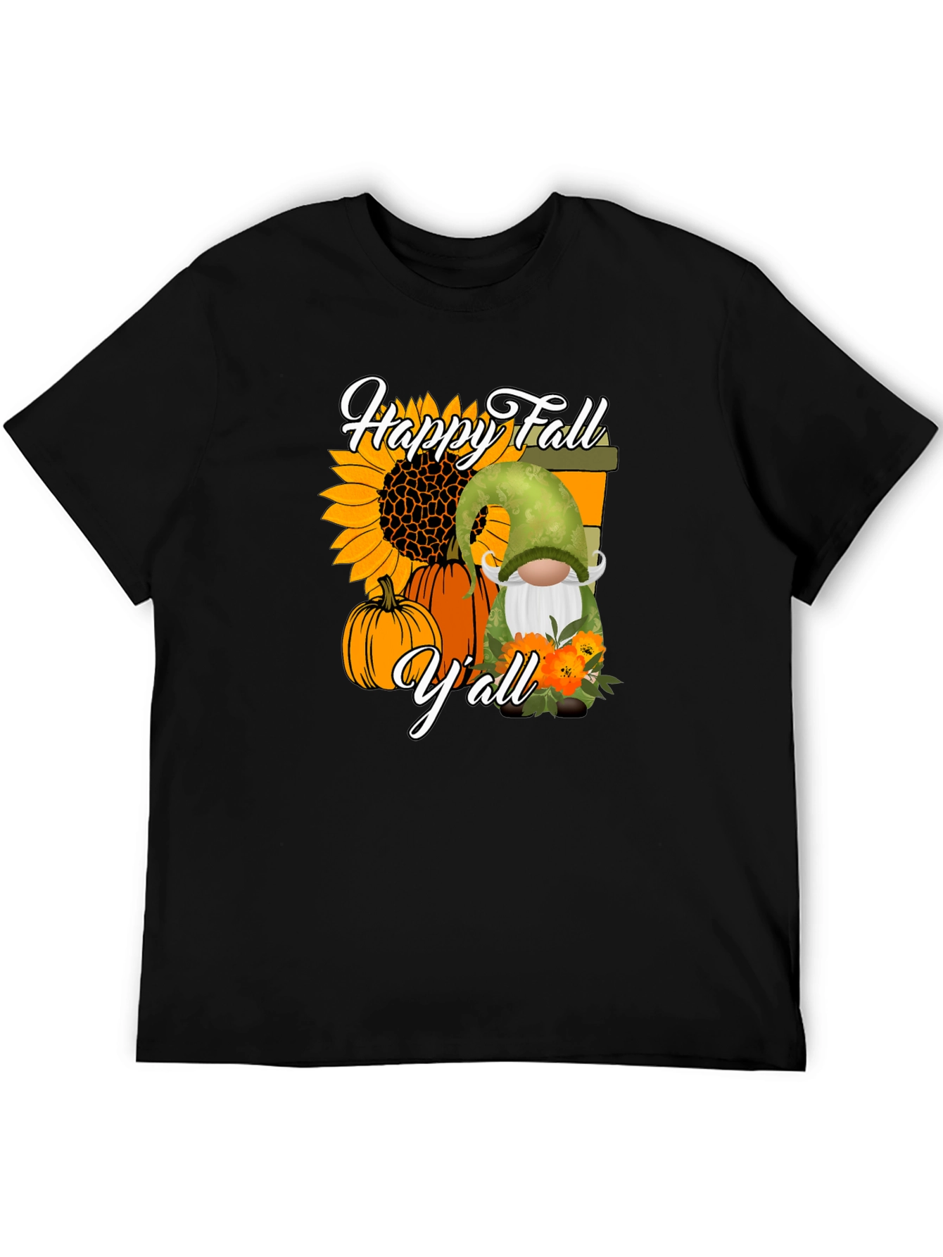 Happy Fall Yall T-Shirt - Autumn Gnome Design