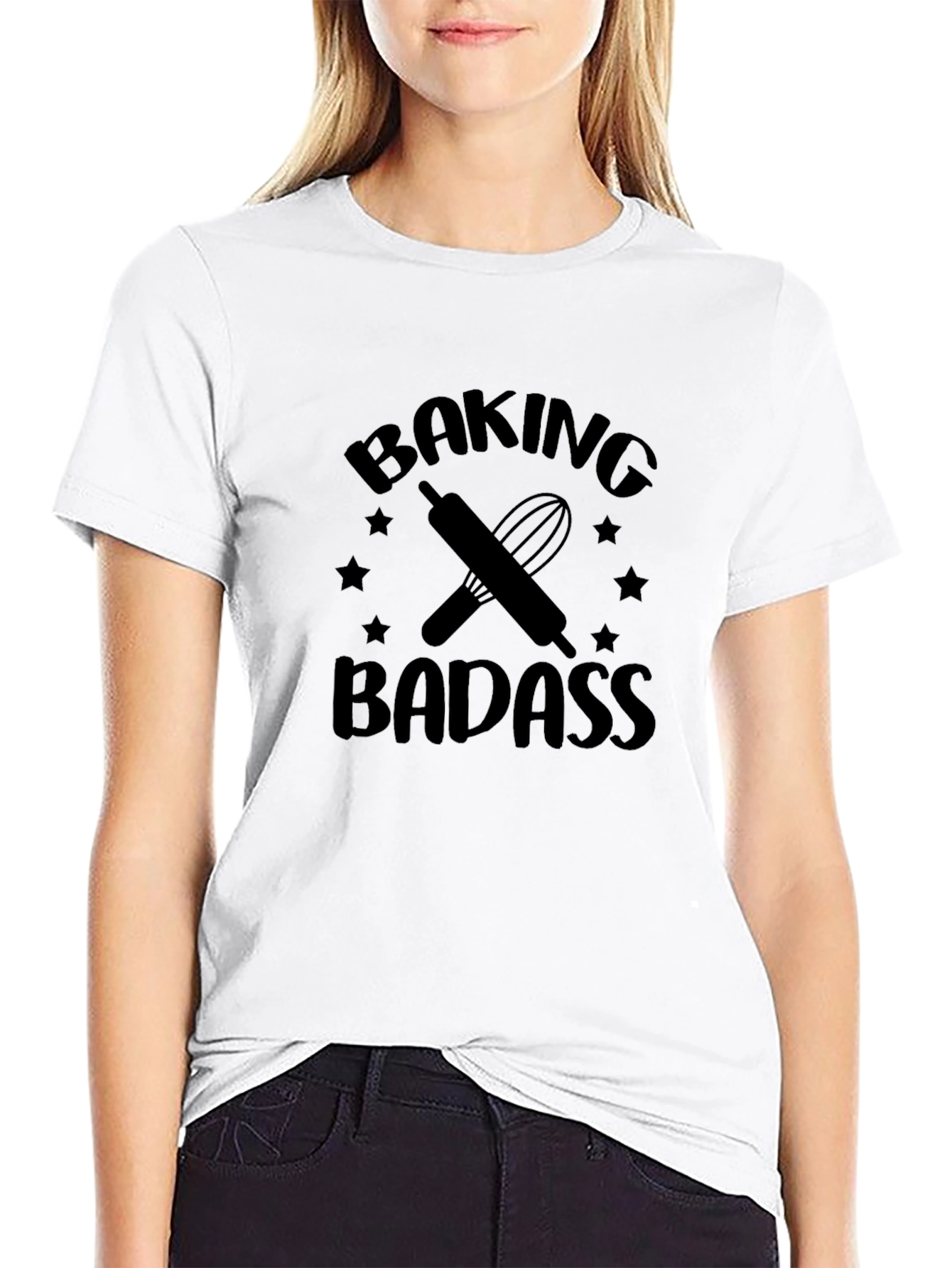 Baking Badass T-Shirt Funny Baker Tee