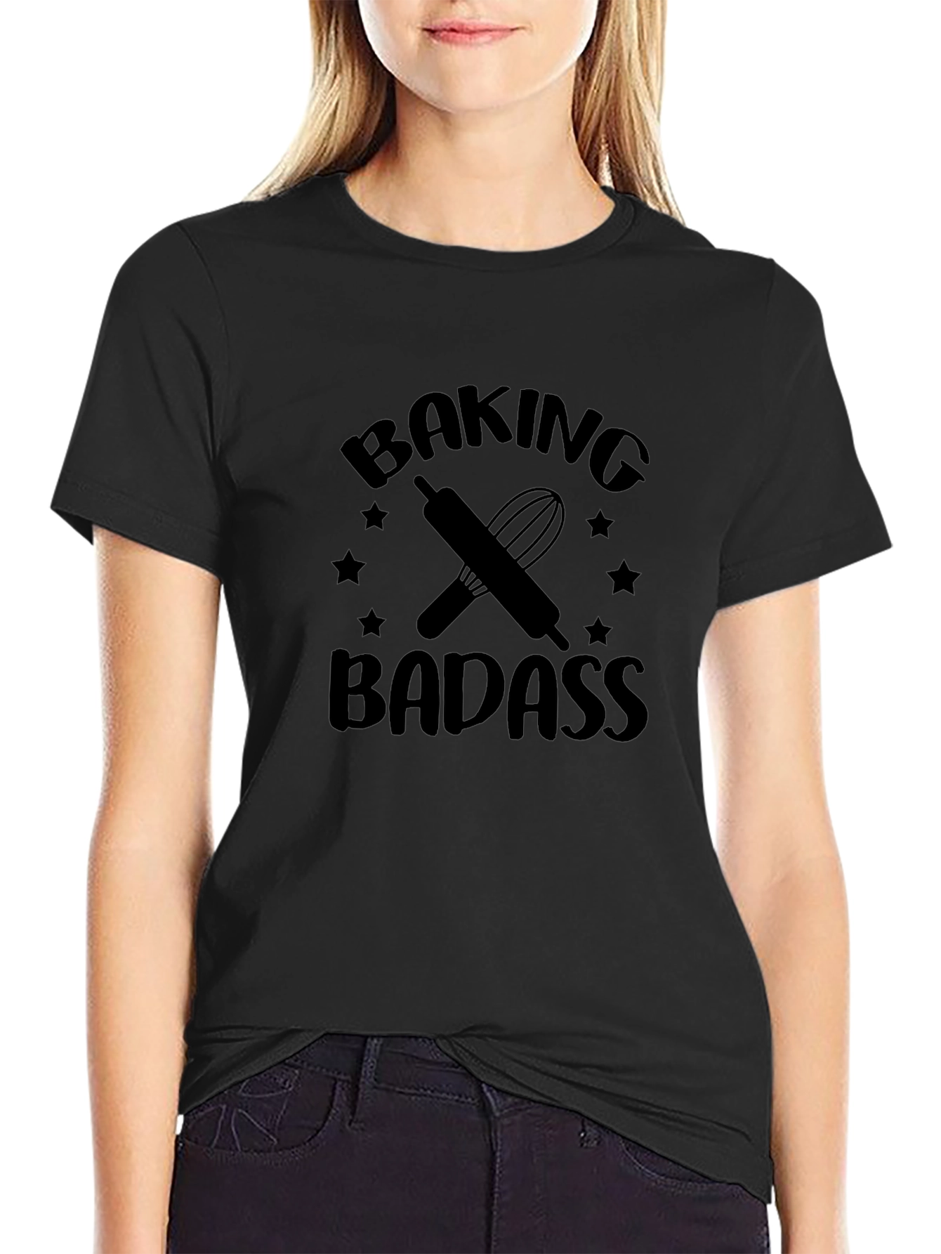 Baking Badass T-Shirt Funny Baker Tee