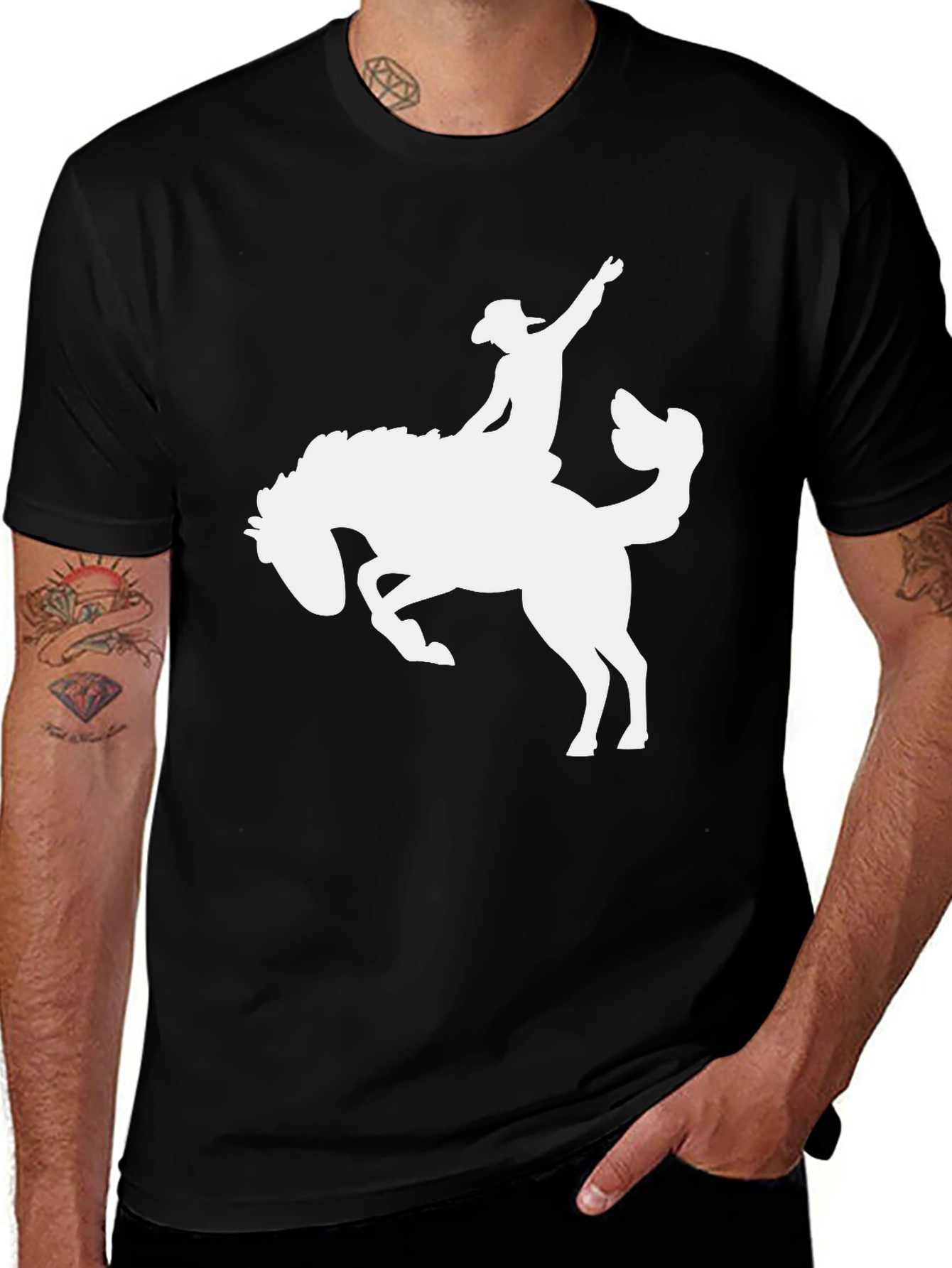 Bronco Rider Tee - Western Style