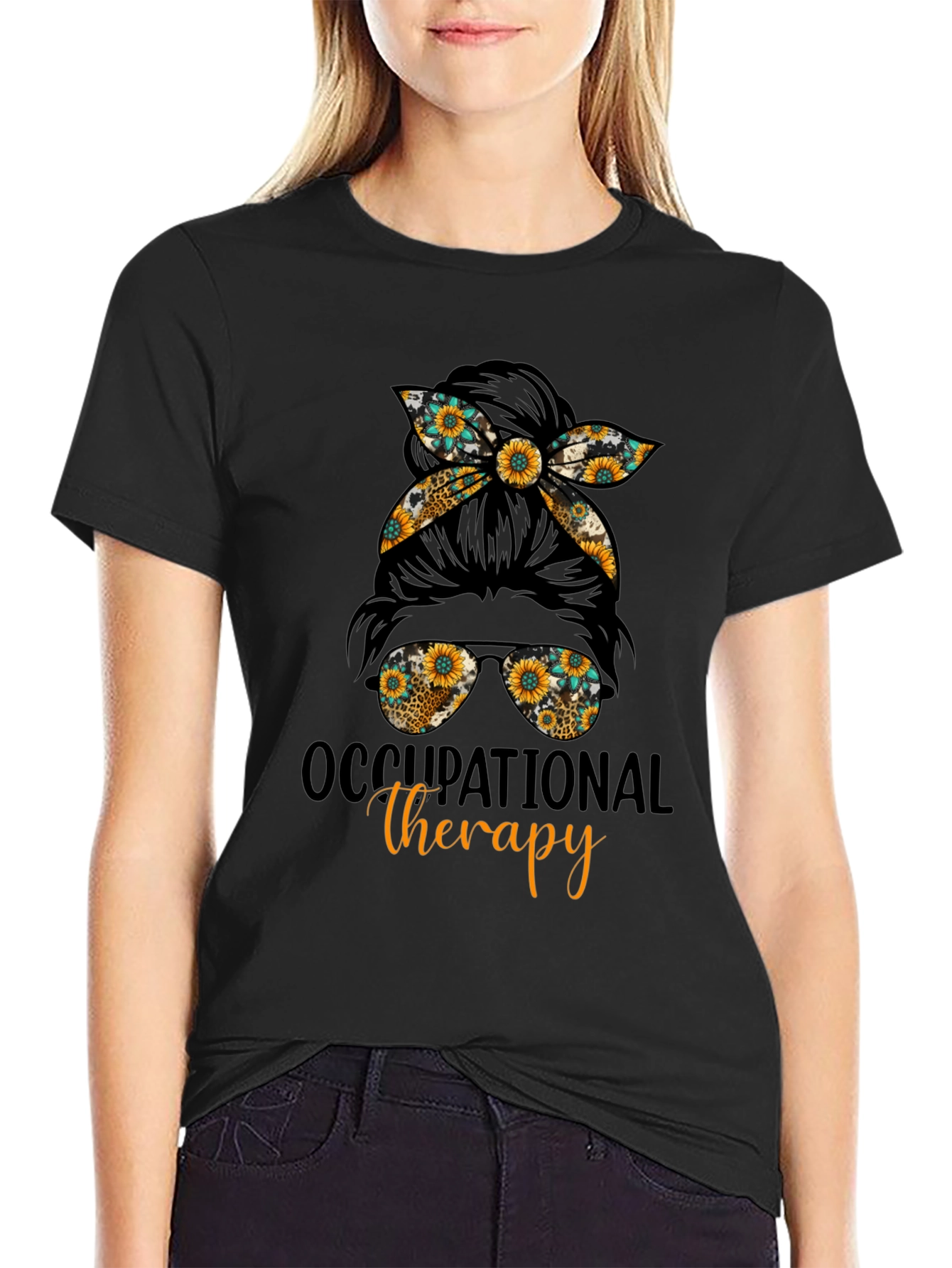 Occupational Therapy Messy Bun T-Shirt