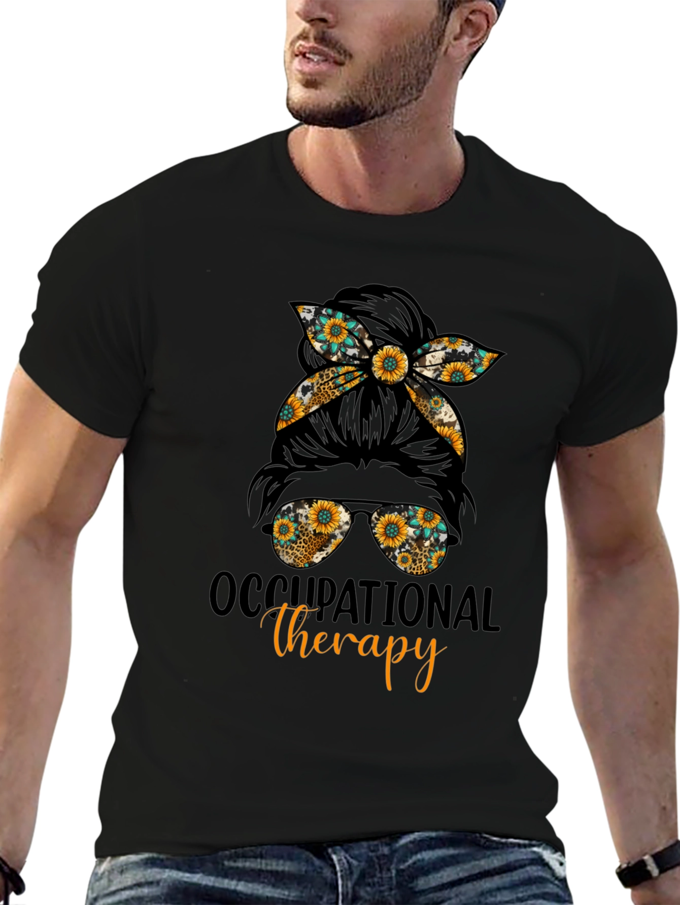 Occupational Therapy Messy Bun T-Shirt