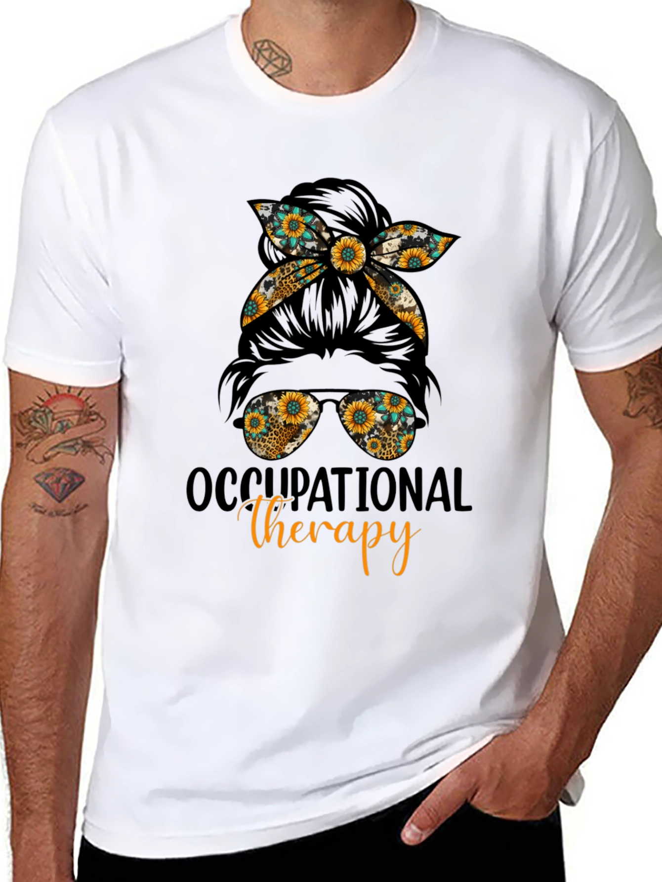 Occupational Therapy Messy Bun T-Shirt