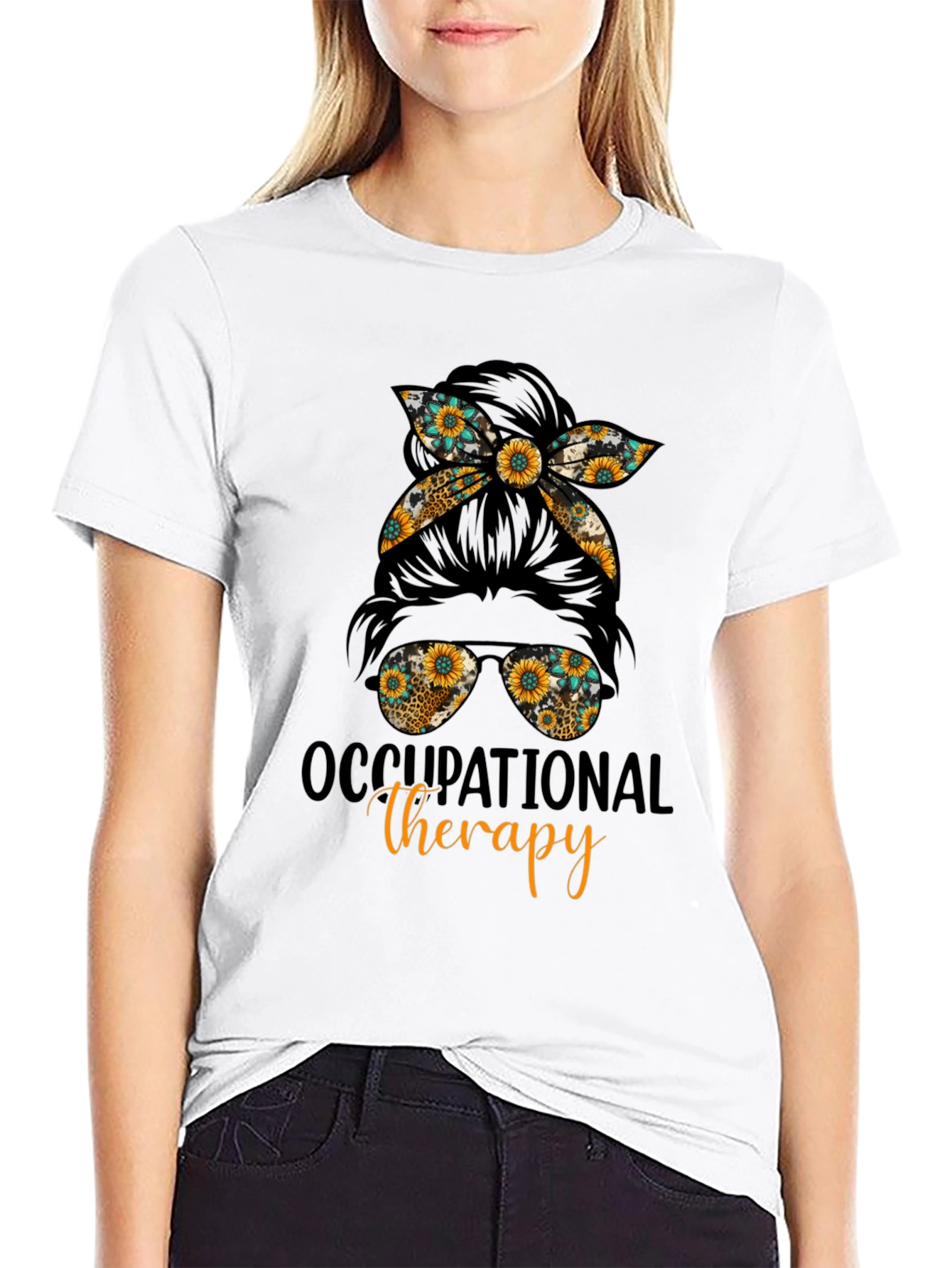 Occupational Therapy Messy Bun T-Shirt