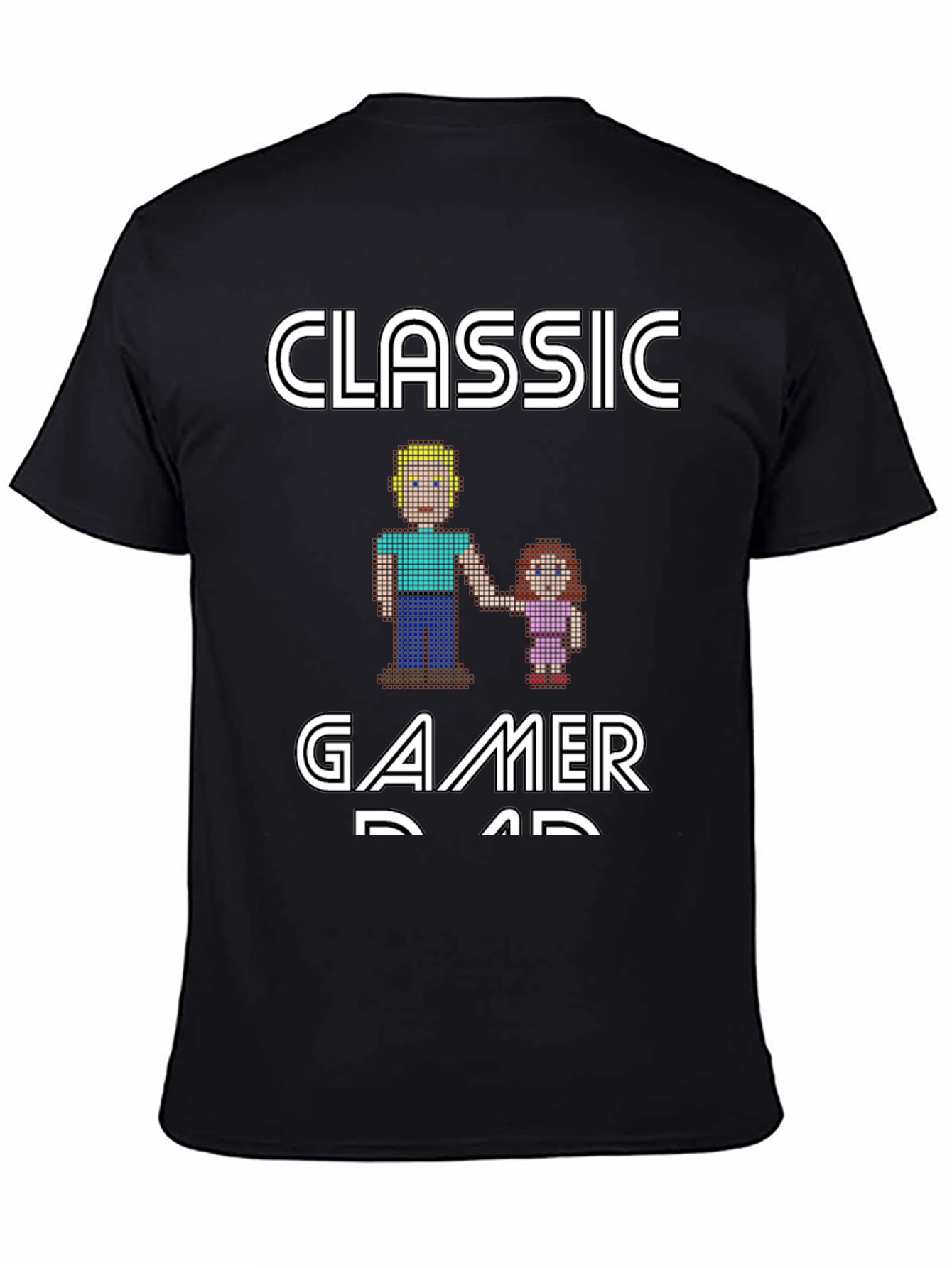 Classic Gamer Dad T-Shirt - Pixel Art