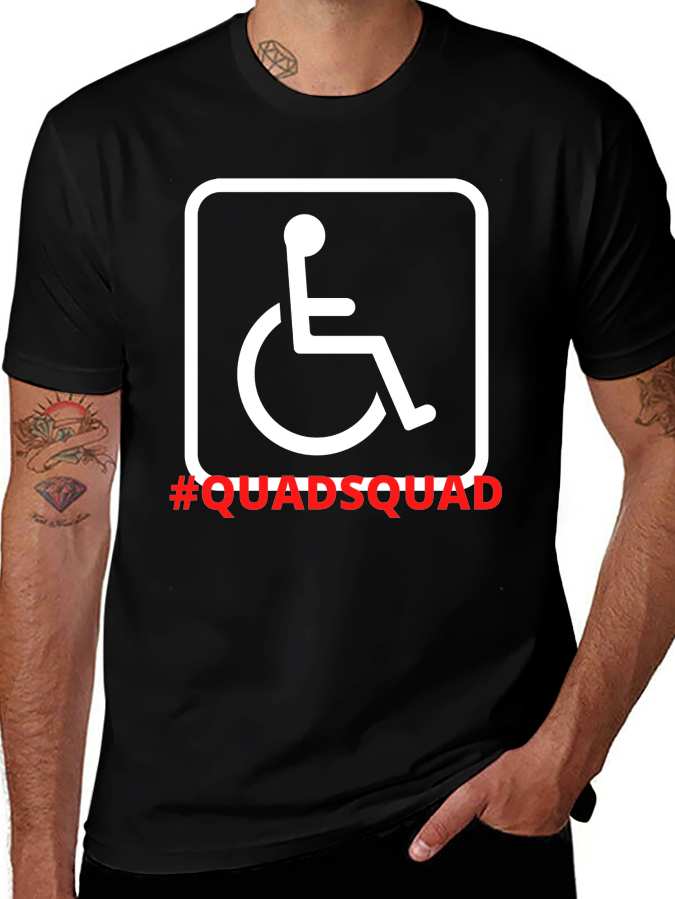 Quad Squad Wheelchair Graphic Tee