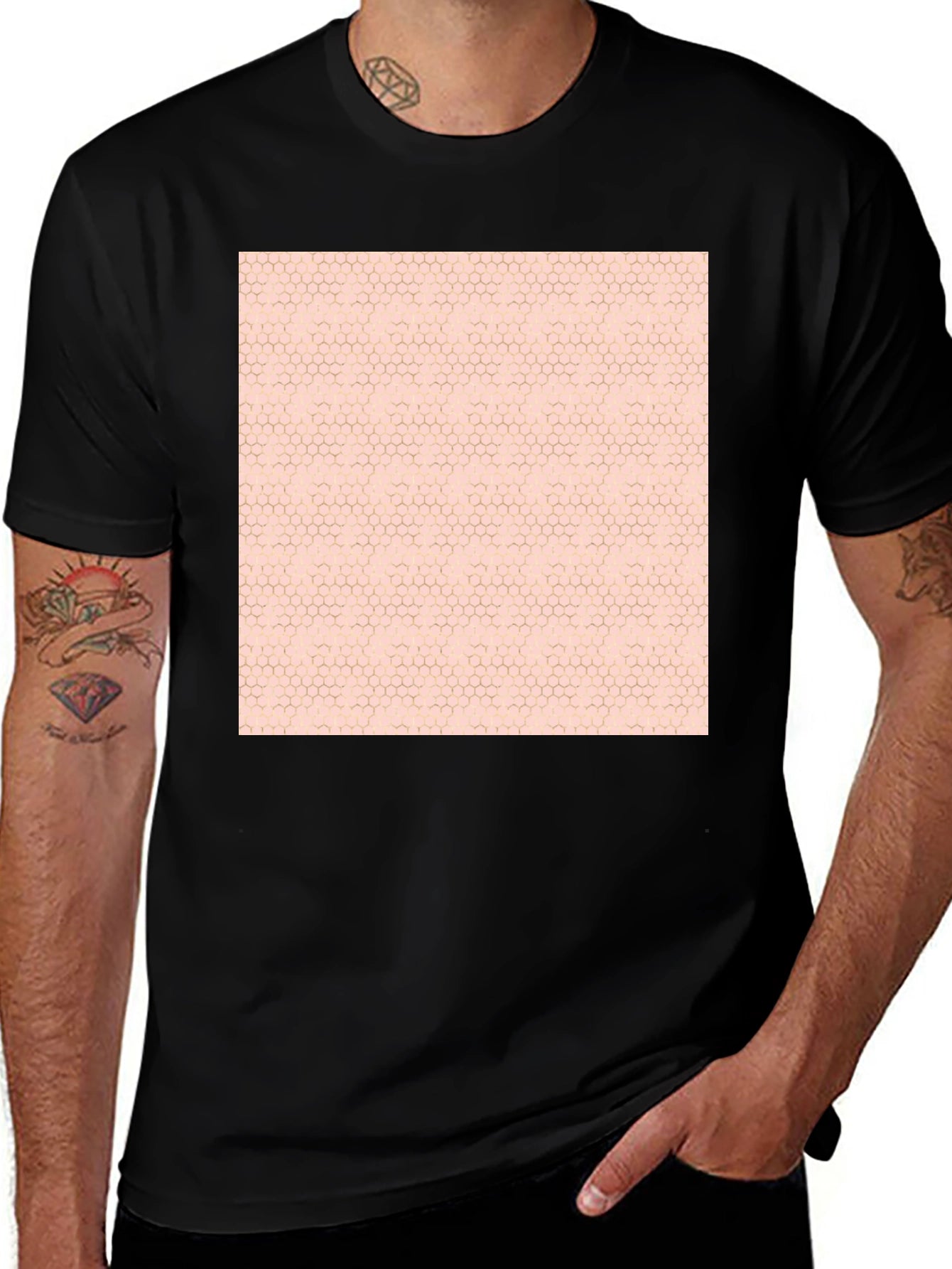 Geometric Pattern Tee - Modern Casual Style