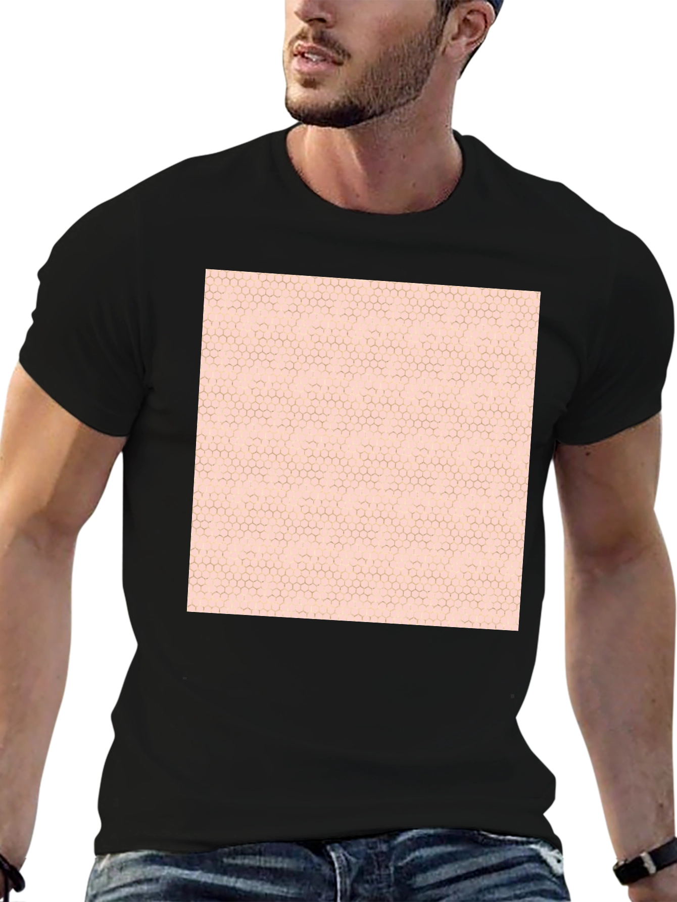 Geometric Pattern Tee - Modern Casual Style