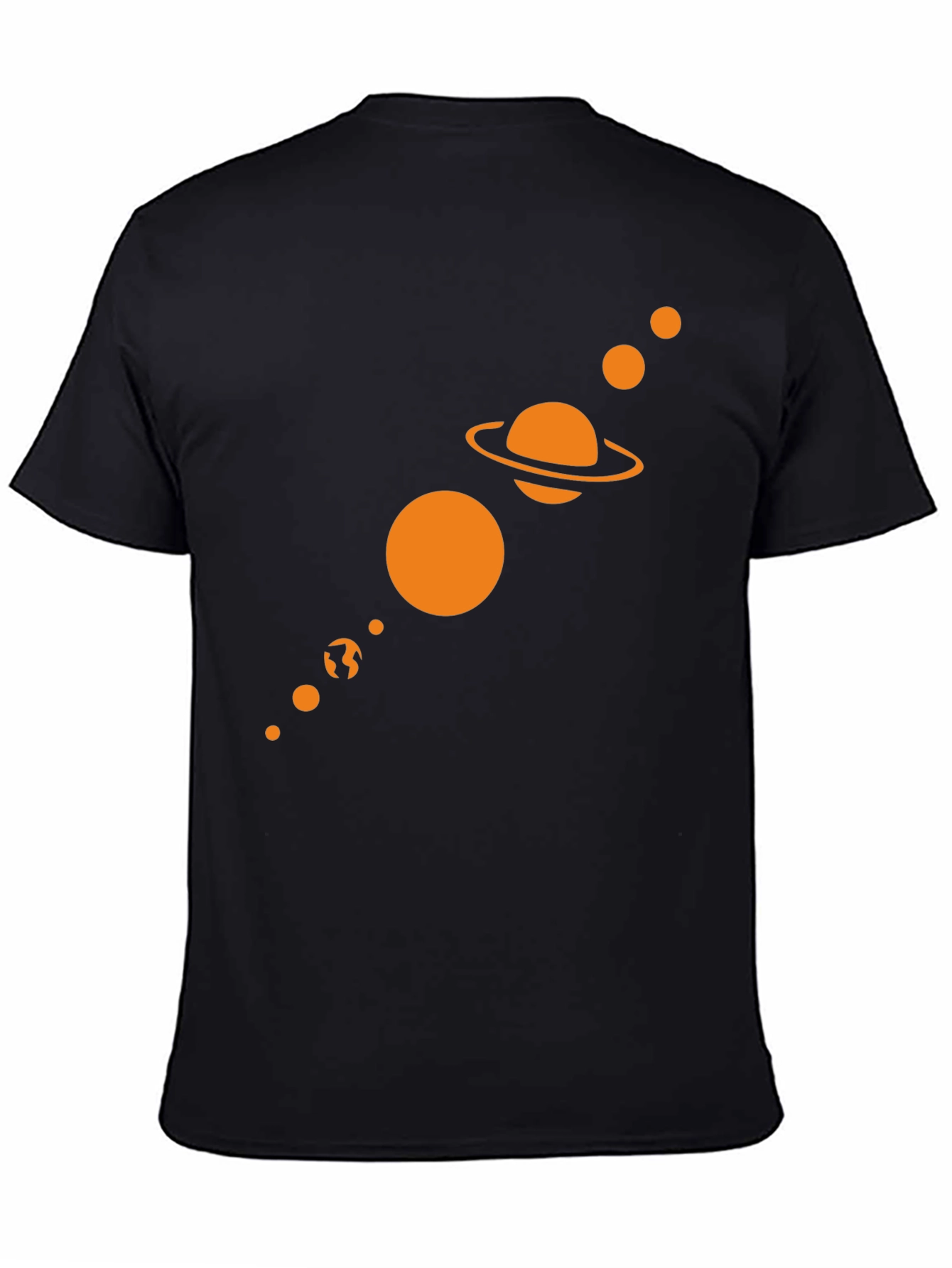 Solar System Graphic Tee - Black Cotton Blend
