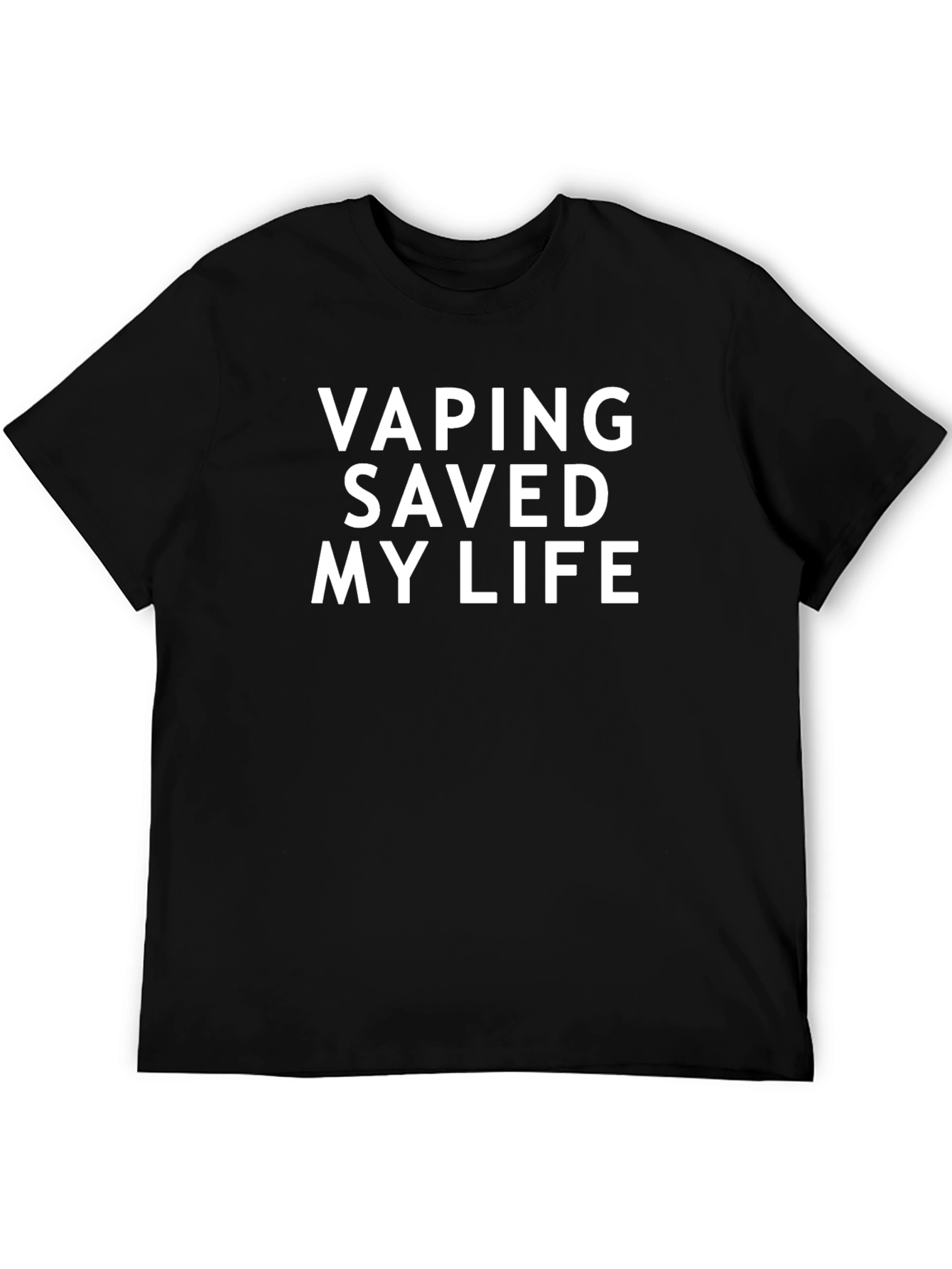 Vaping Saved My Life T-Shirt - Black Graphic Tee