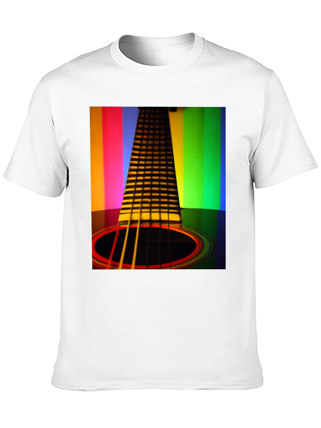 Rainbow Guitar T-Shirt - Musical Harmony