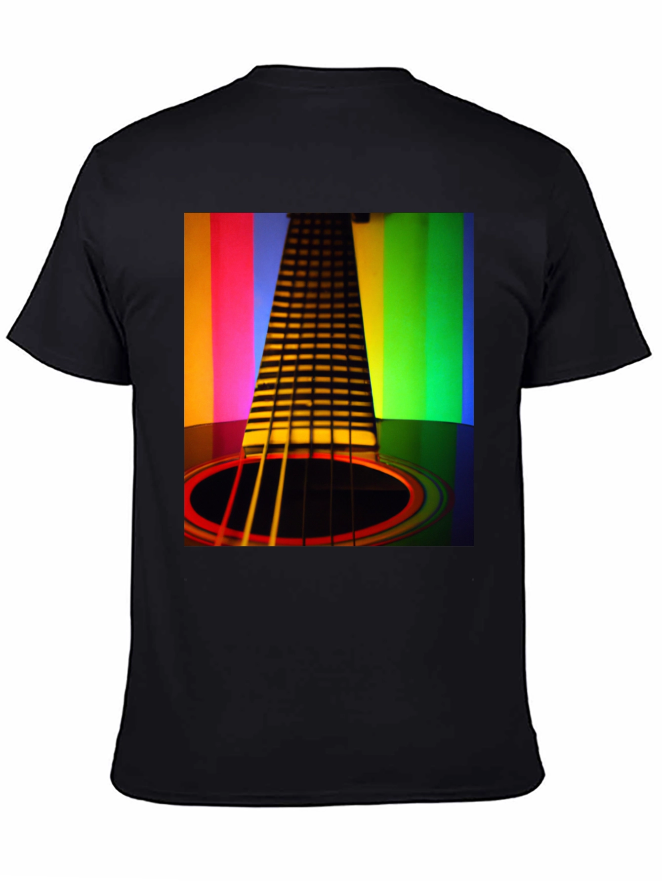 Rainbow Guitar T-Shirt - Musical Harmony