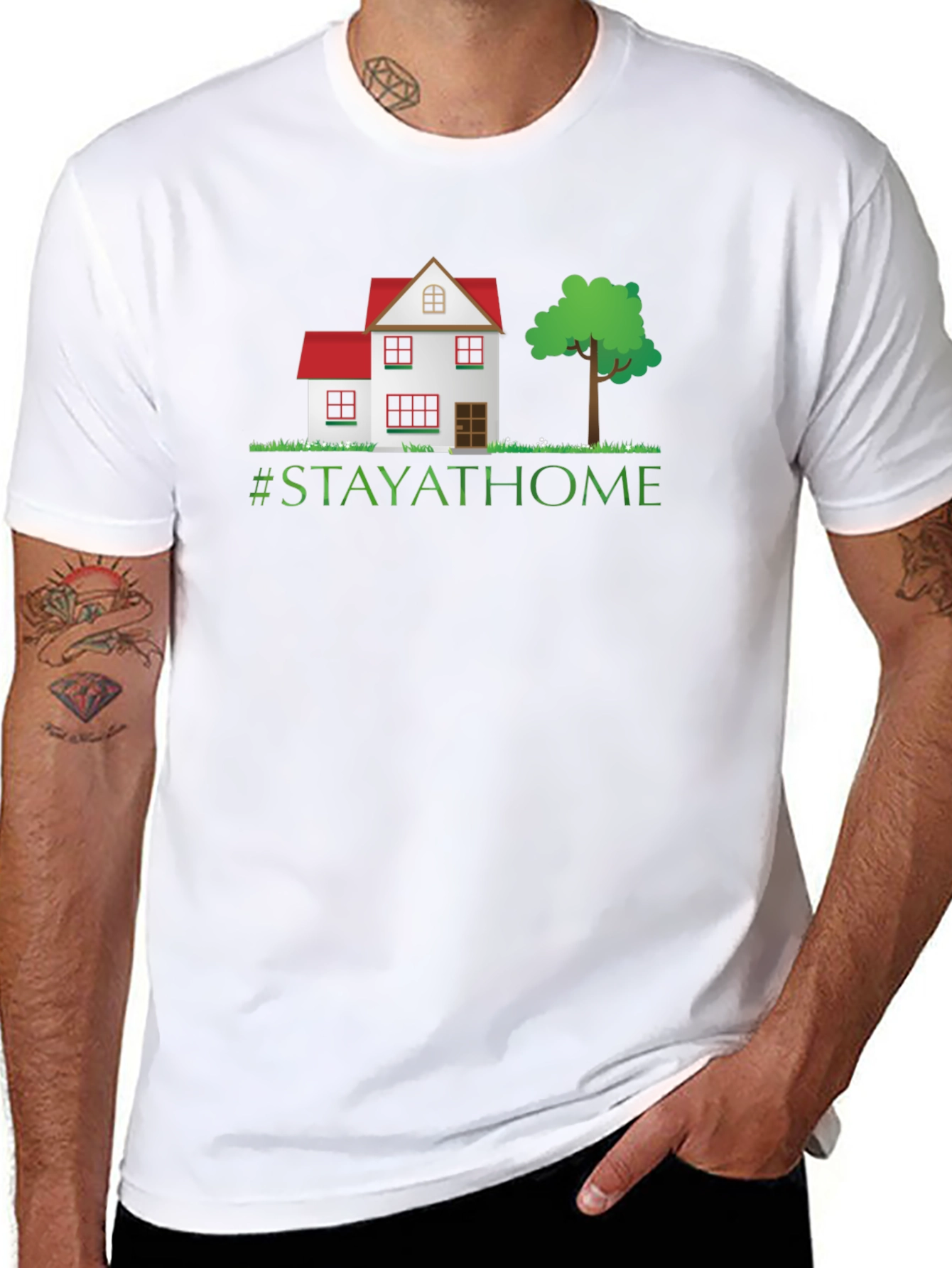 Stay at Home Graphic T-Shirt