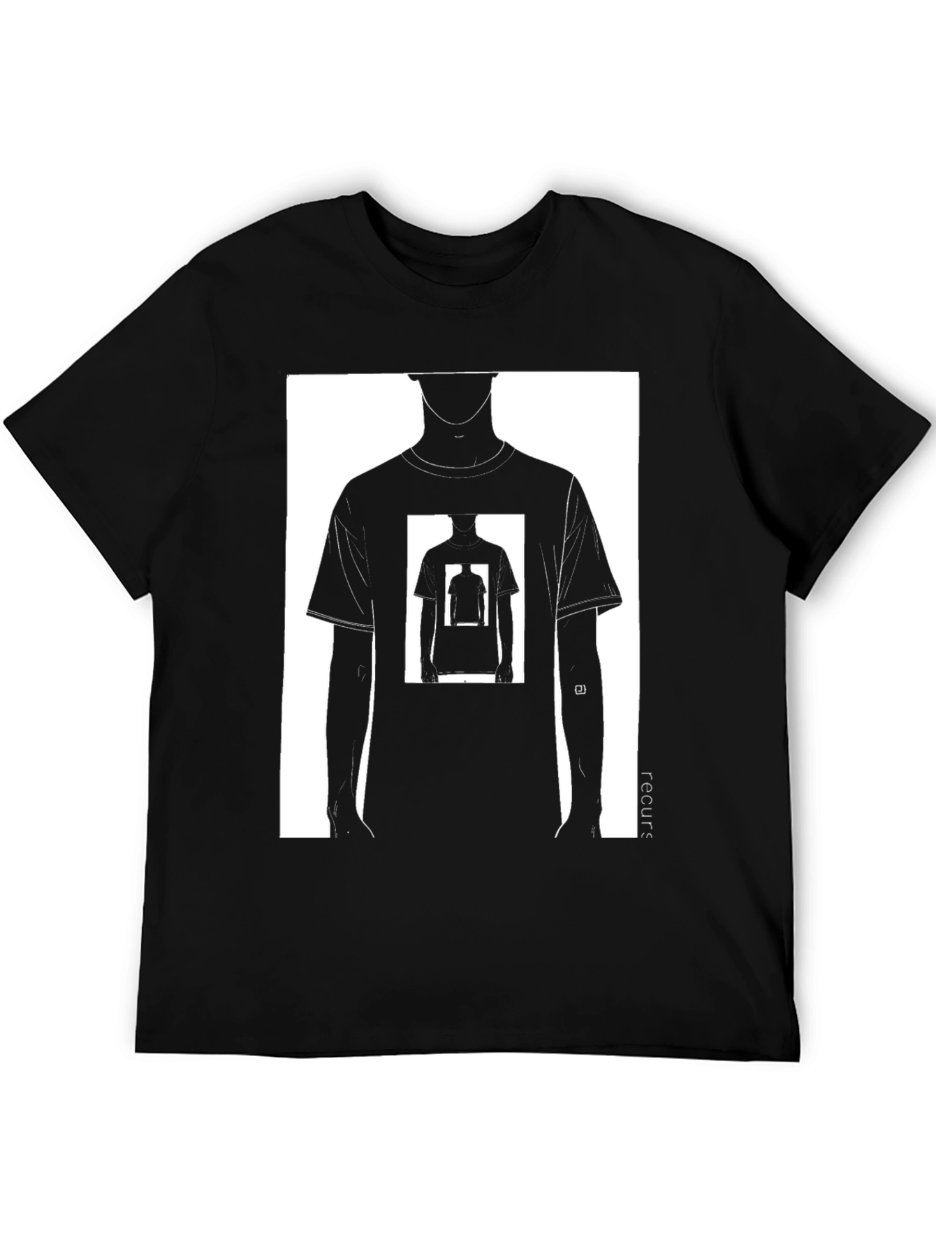 Recursive Tee - Black Graphic T-Shirt