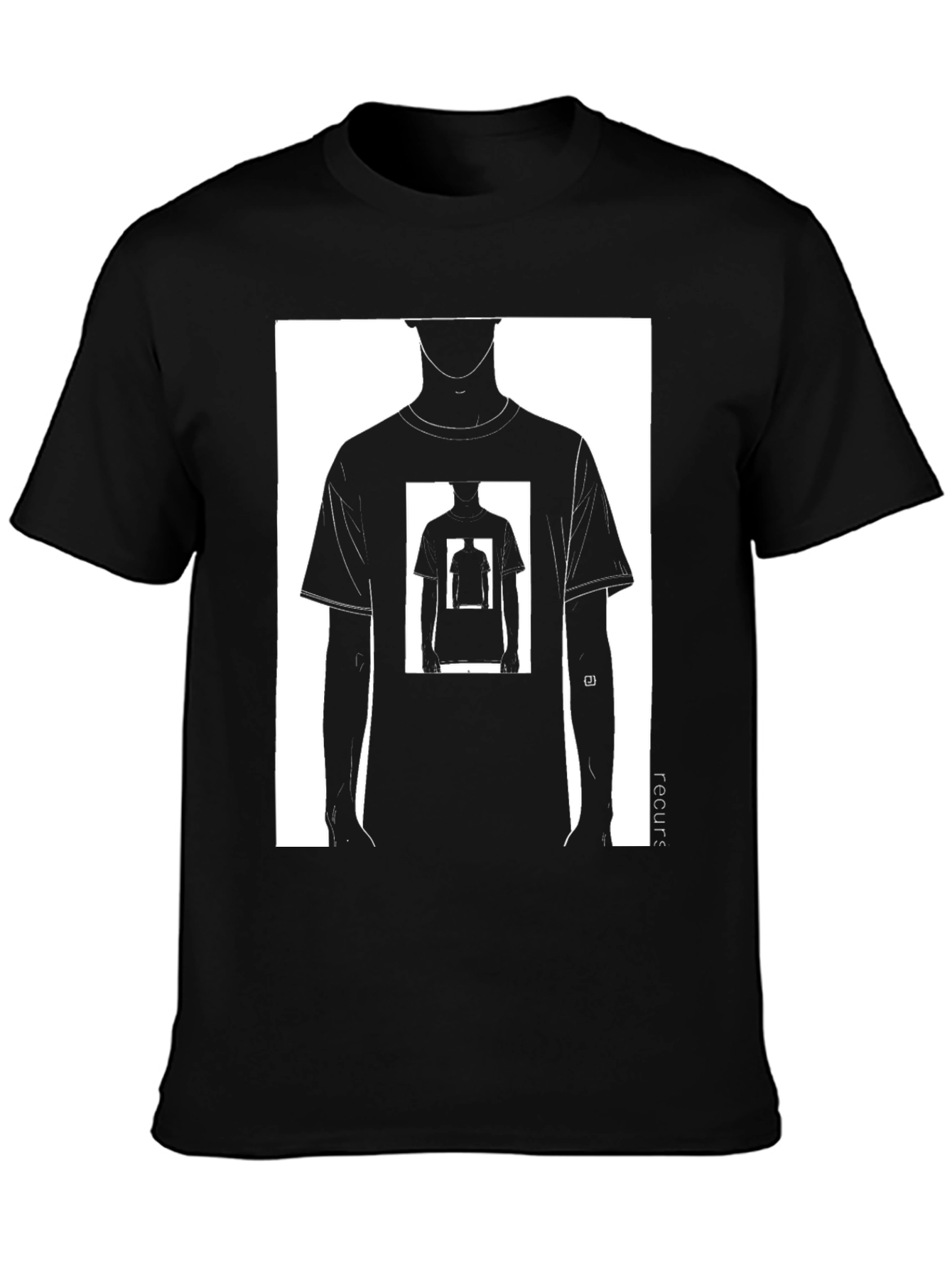 Recursive Tee - Black Graphic T-Shirt