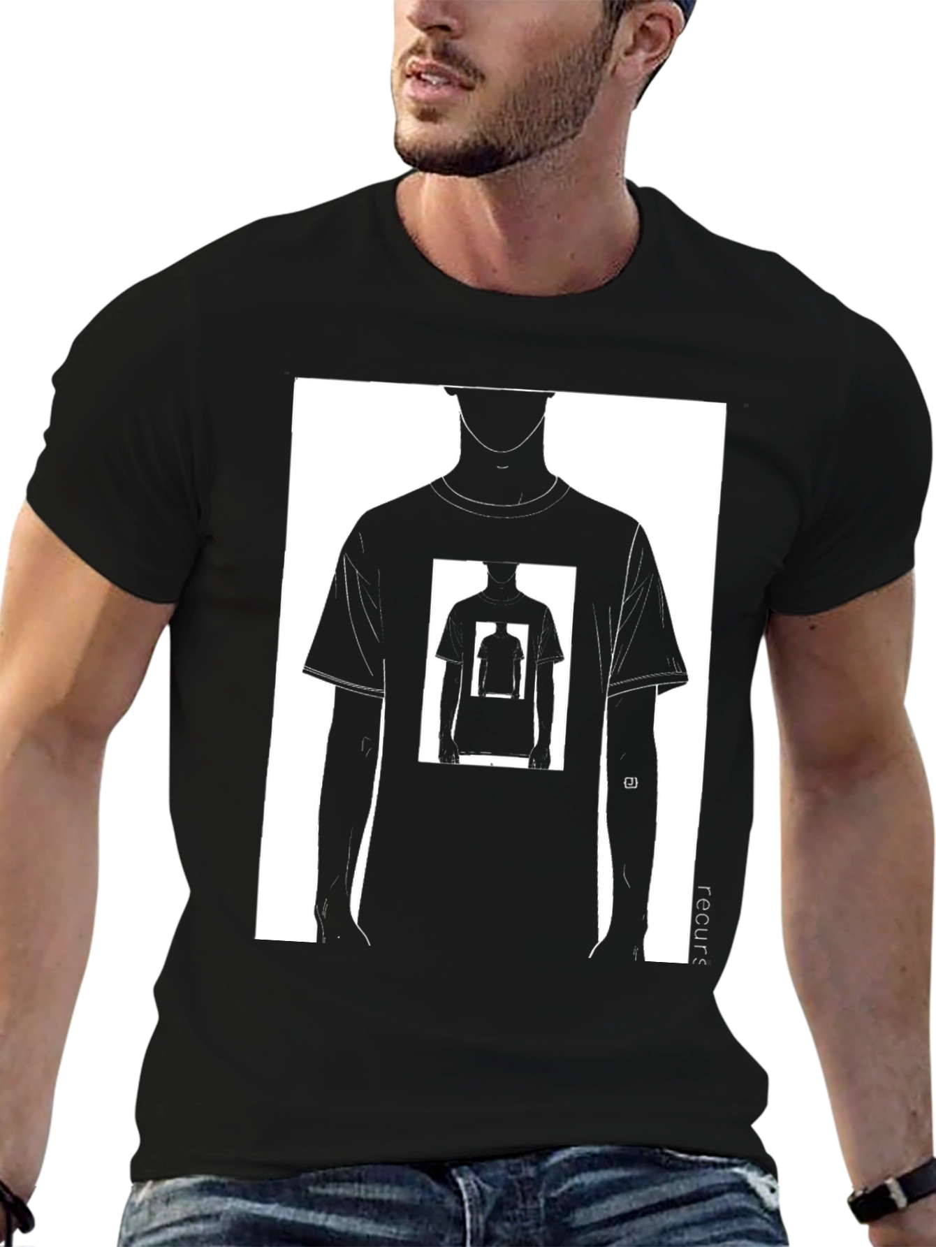 Recursive Tee - Black Graphic T-Shirt