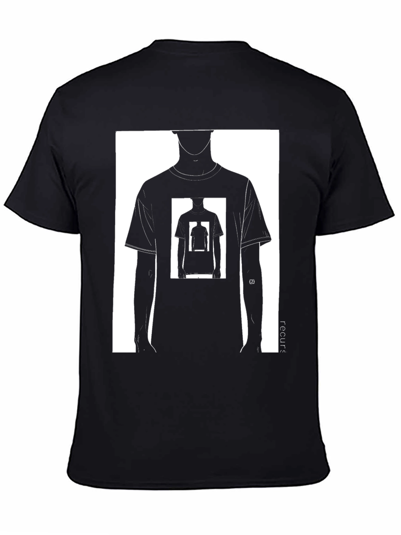 Recursive Tee - Black Graphic T-Shirt