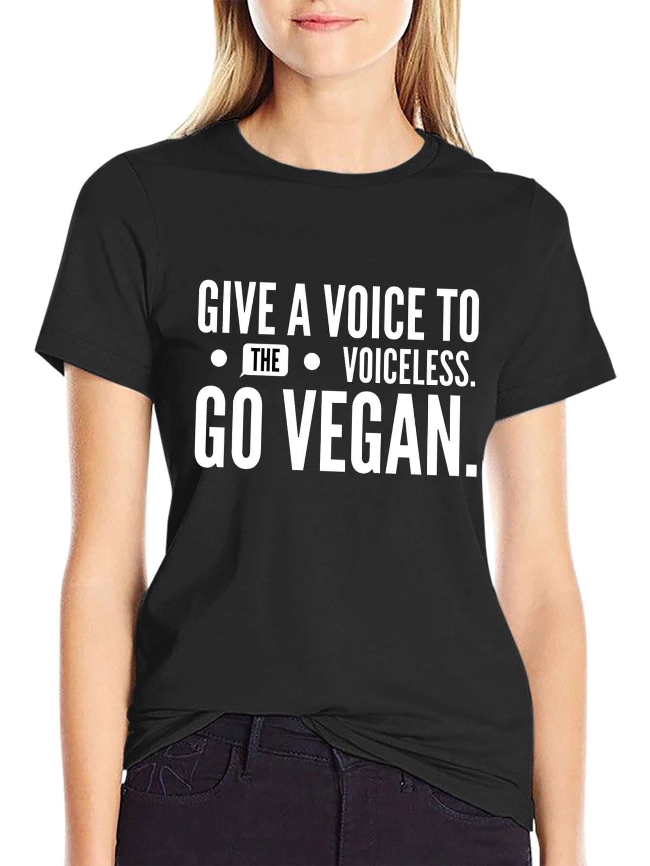 Vegan Voice Black T-Shirt