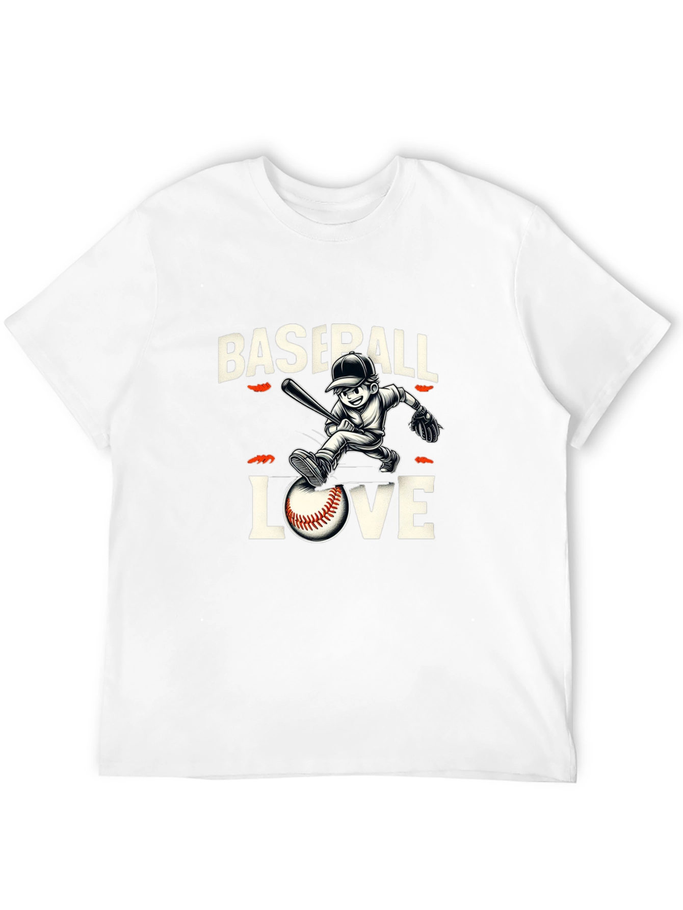 Baseball Love Graphic Tee - Black