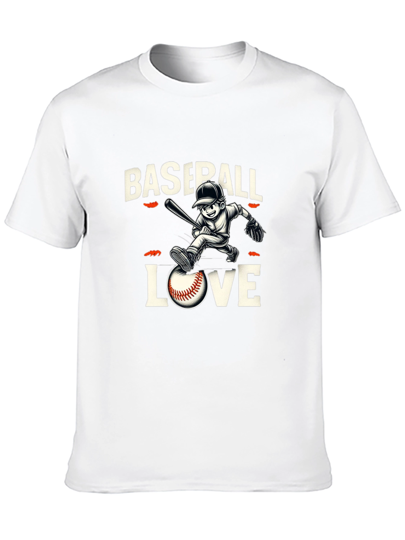 Baseball Love Graphic Tee - Black