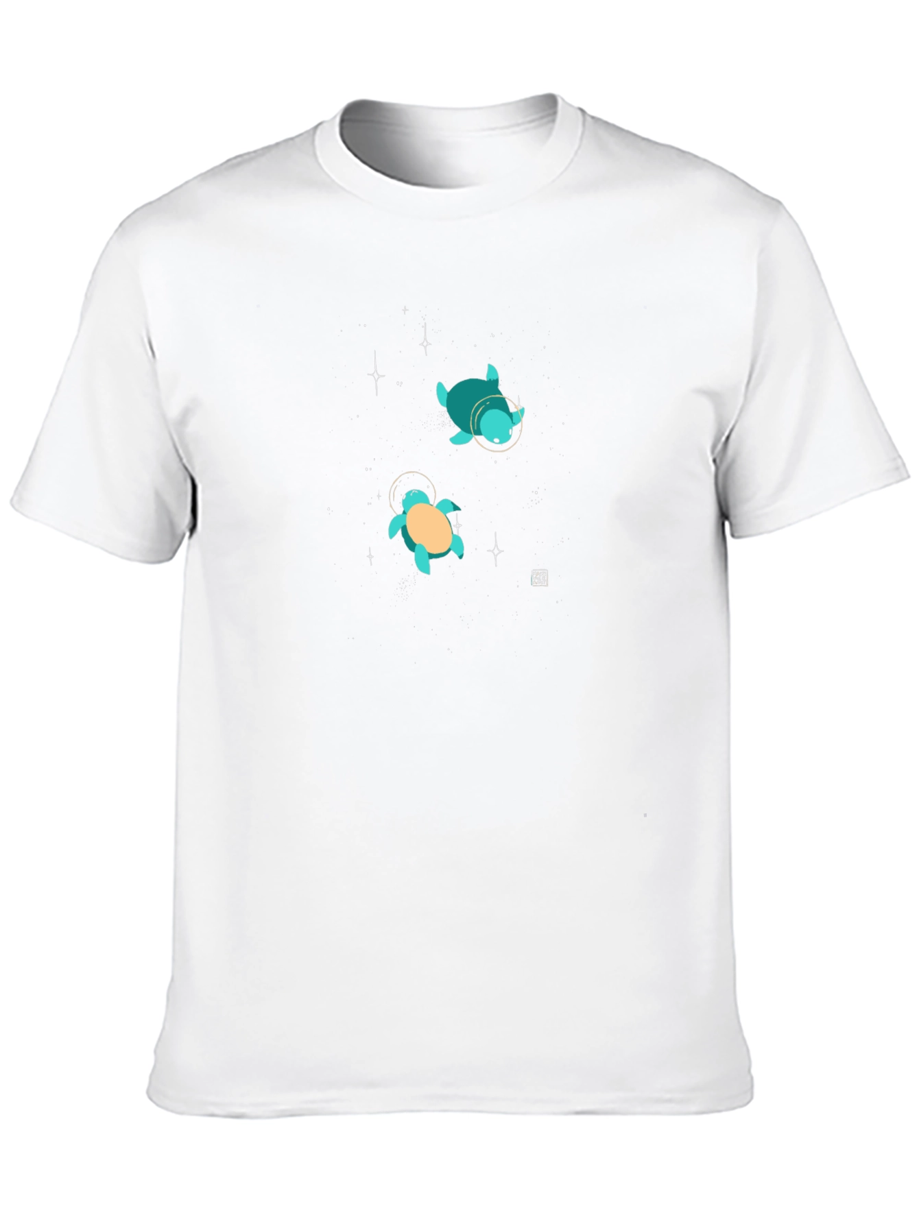 Astronaut Turtle Graphic Tee - Black