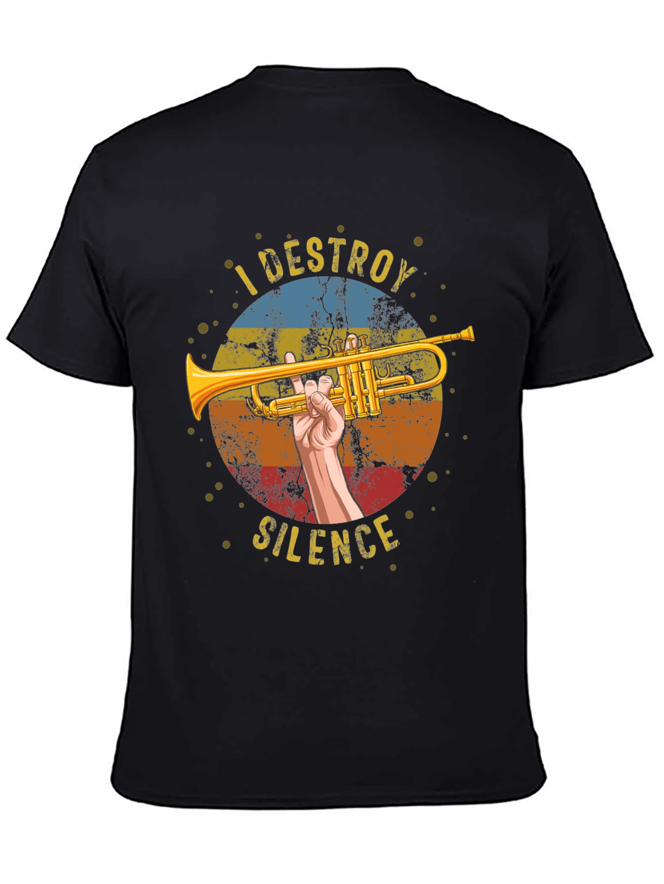 I Destroy Silence Trumpet Graphic Tee