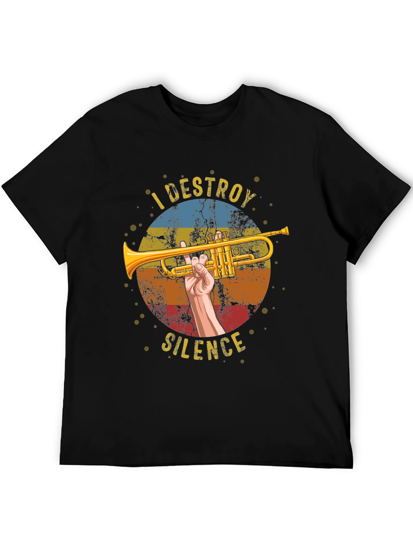 I Destroy Silence Trumpet Graphic Tee