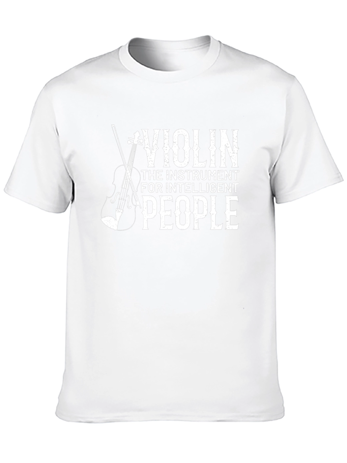 Violin Instrument Intelligent People Black T-Shirt
