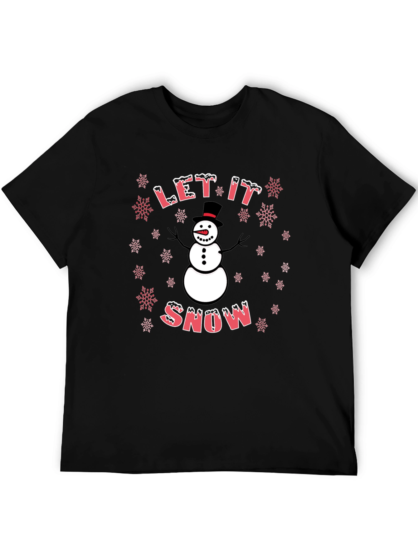 Let It Snow Snowman Graphic Tee