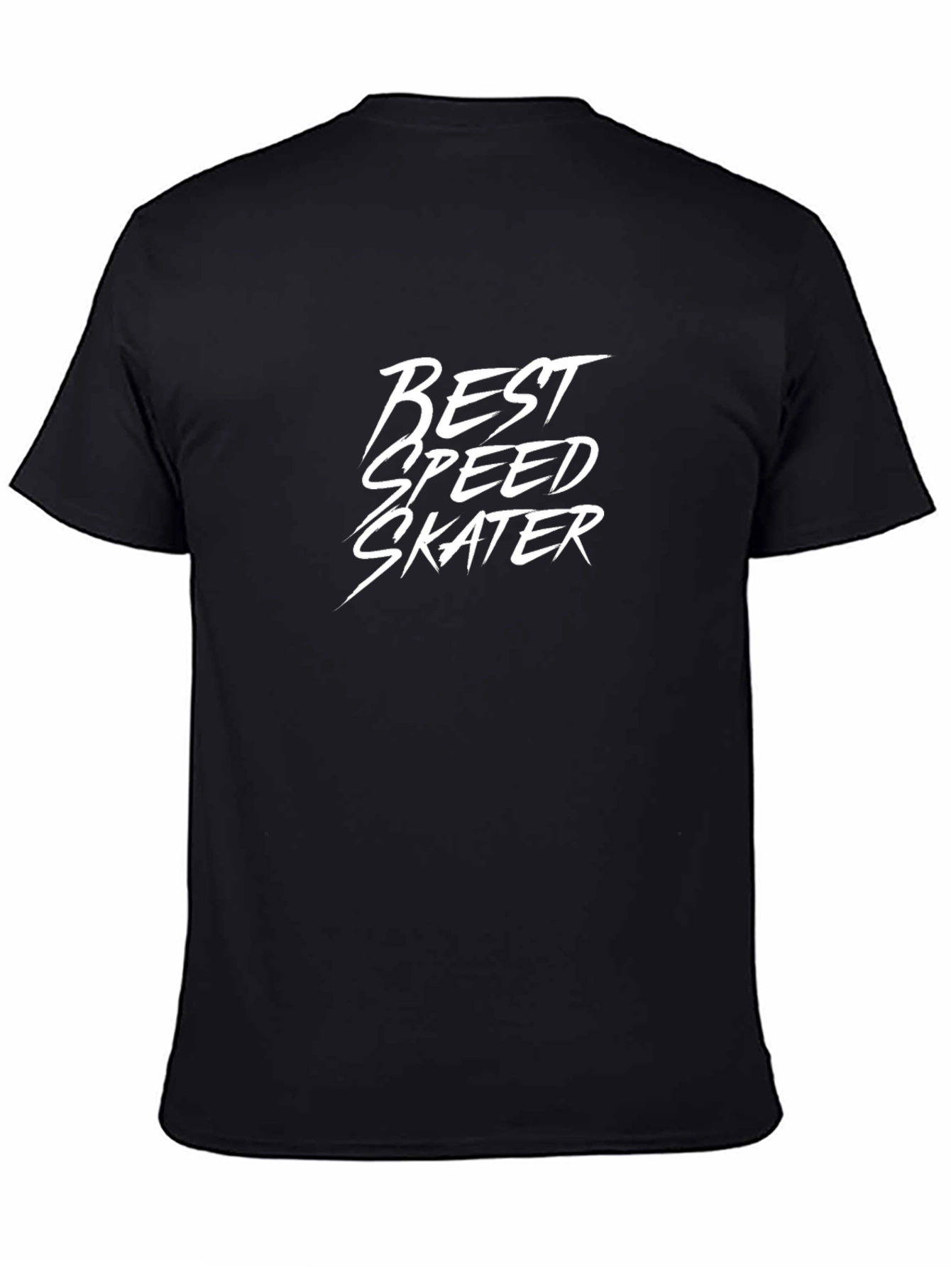 Best Speed Skater Graphic T-Shirt - Black Cotton Tee