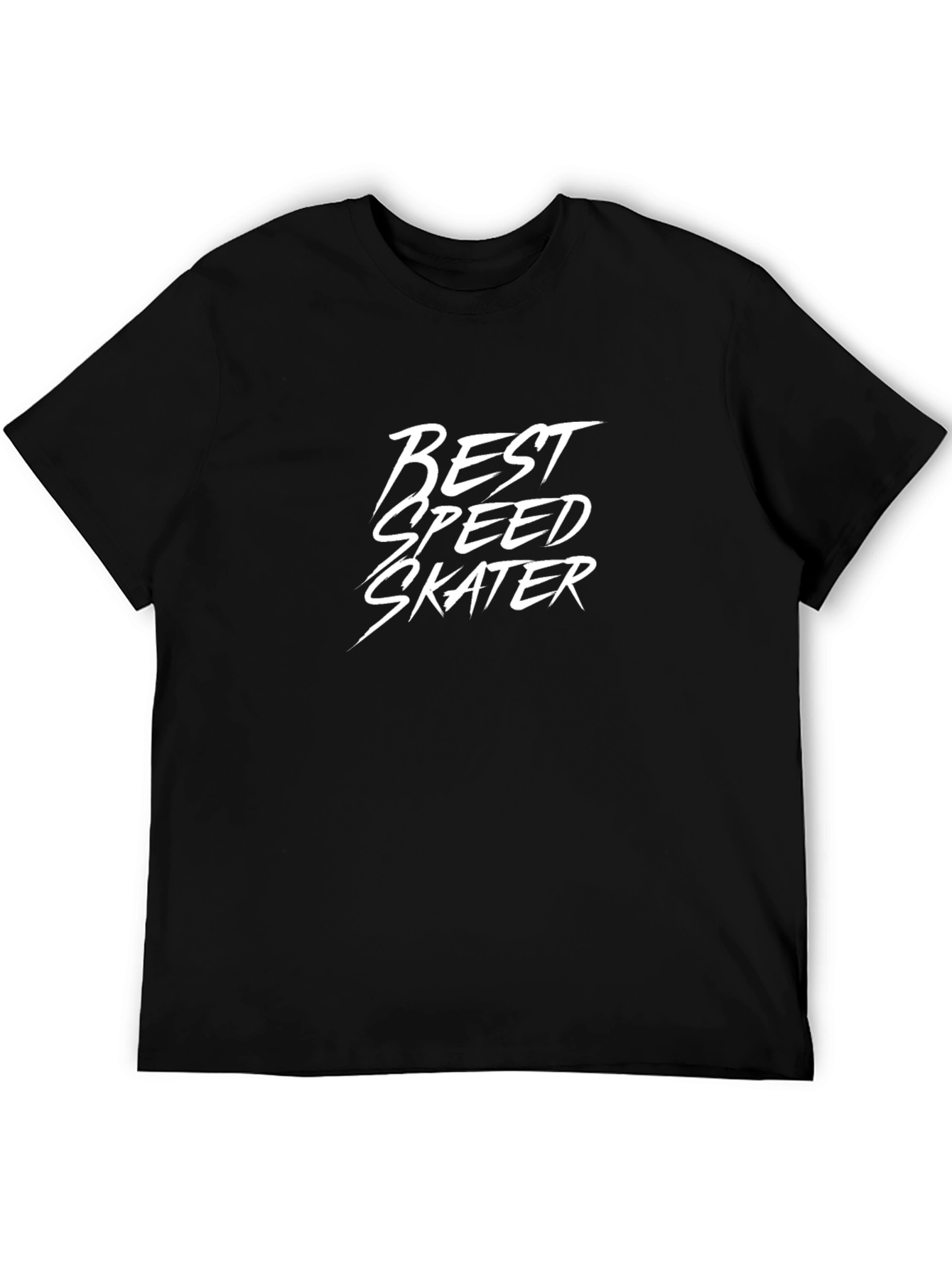 Best Speed Skater Graphic T-Shirt - Black Cotton Tee