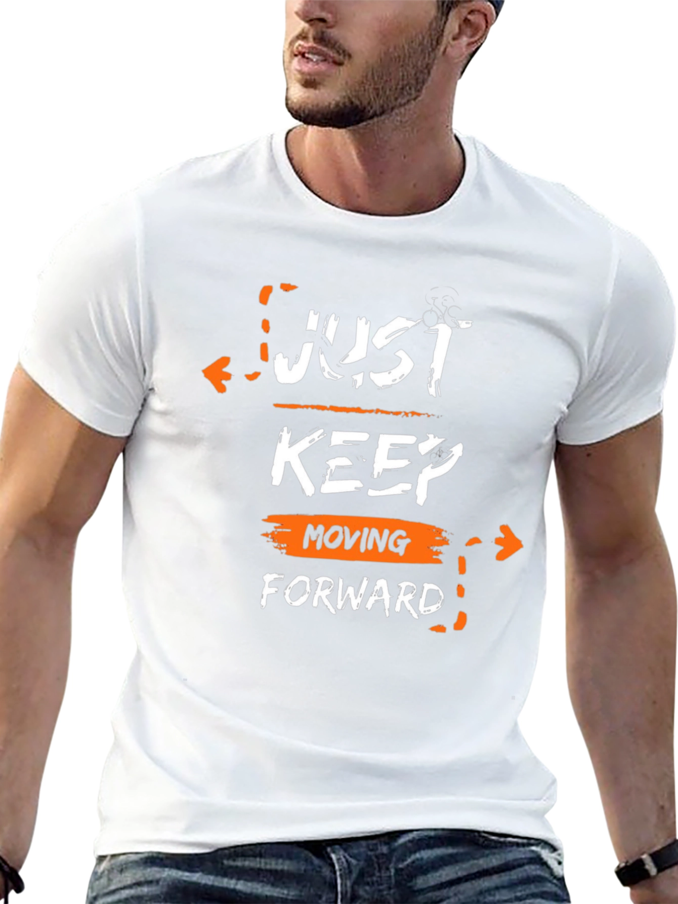 Just Keep Moving Forward Graphic Tee