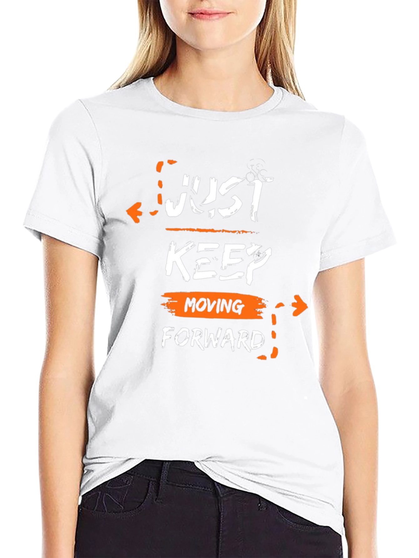 Just Keep Moving Forward Graphic Tee