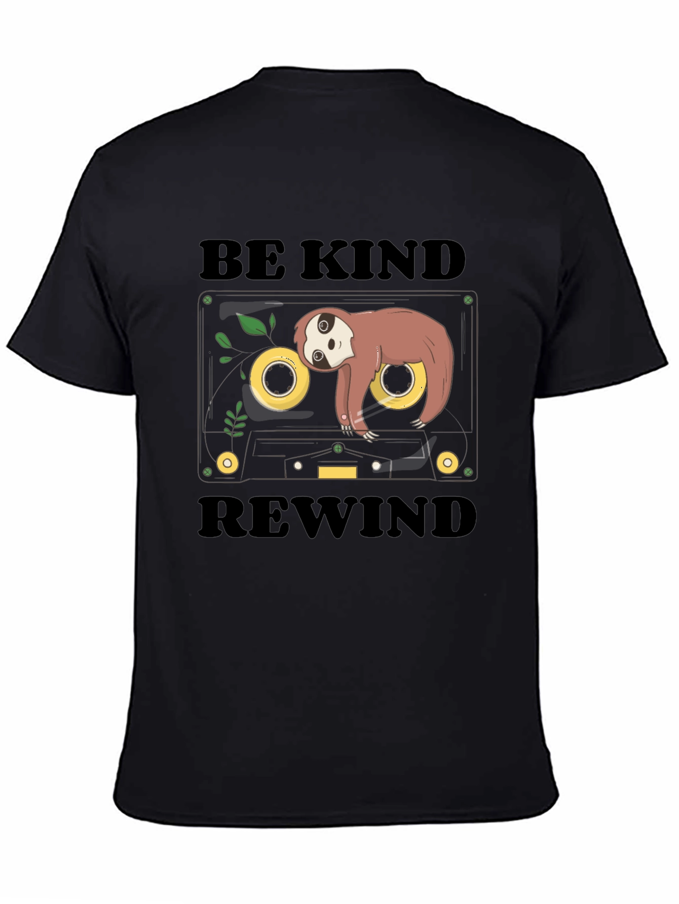 Be Kind Rewind Sloth Cassette Tape Graphic Tee