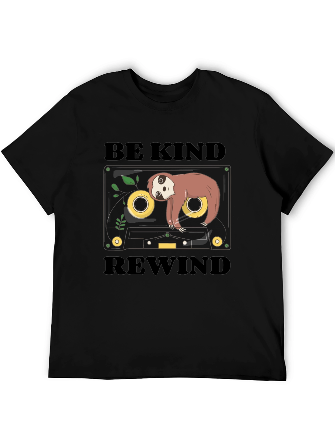 Be Kind Rewind Sloth Cassette Tape Graphic Tee