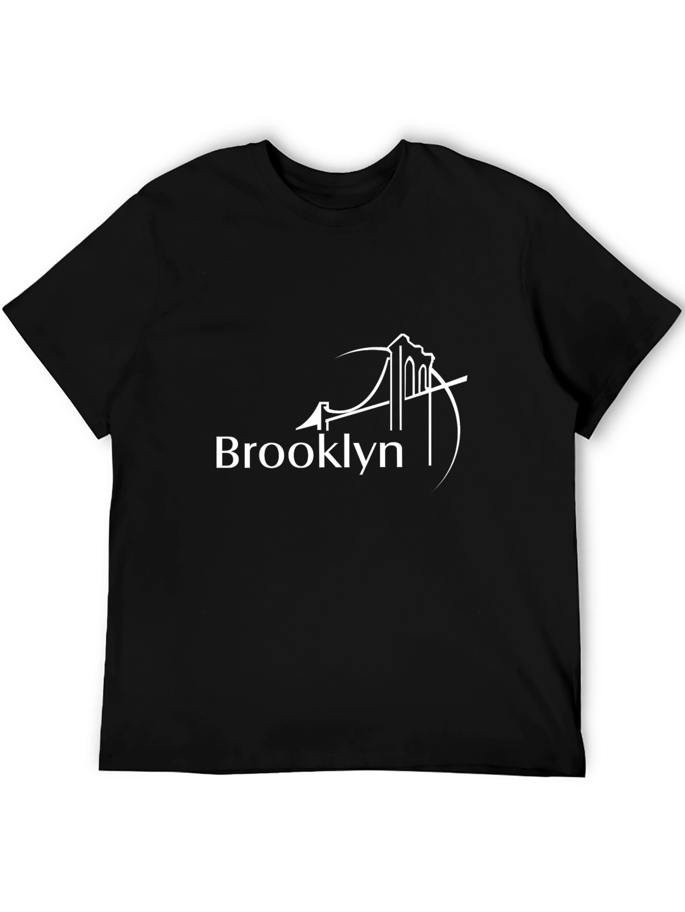 Brooklyn Bridge Graphic Tee - Stylish Black T-Shirt
