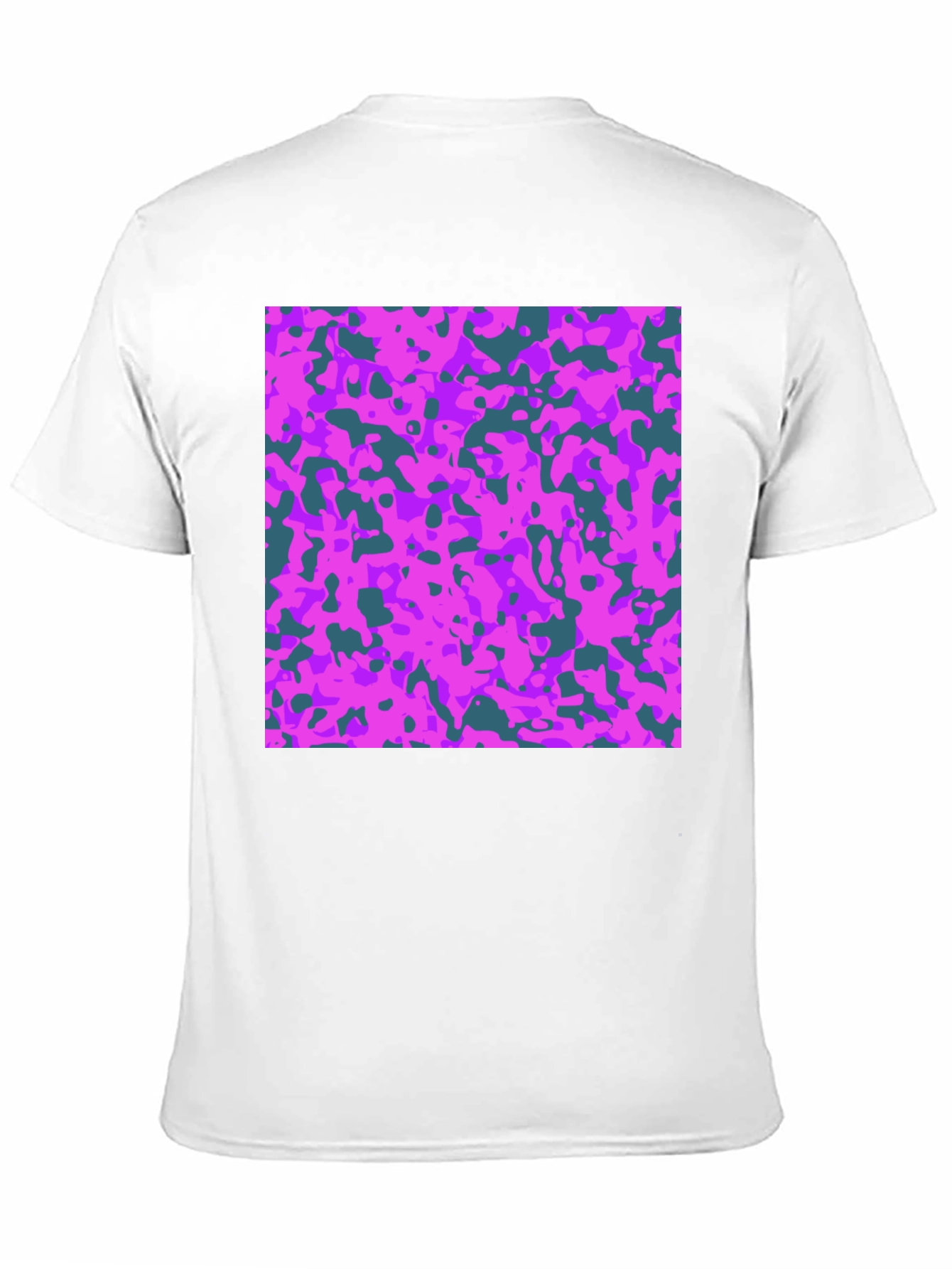 Abstract Camo Print Tee - Black