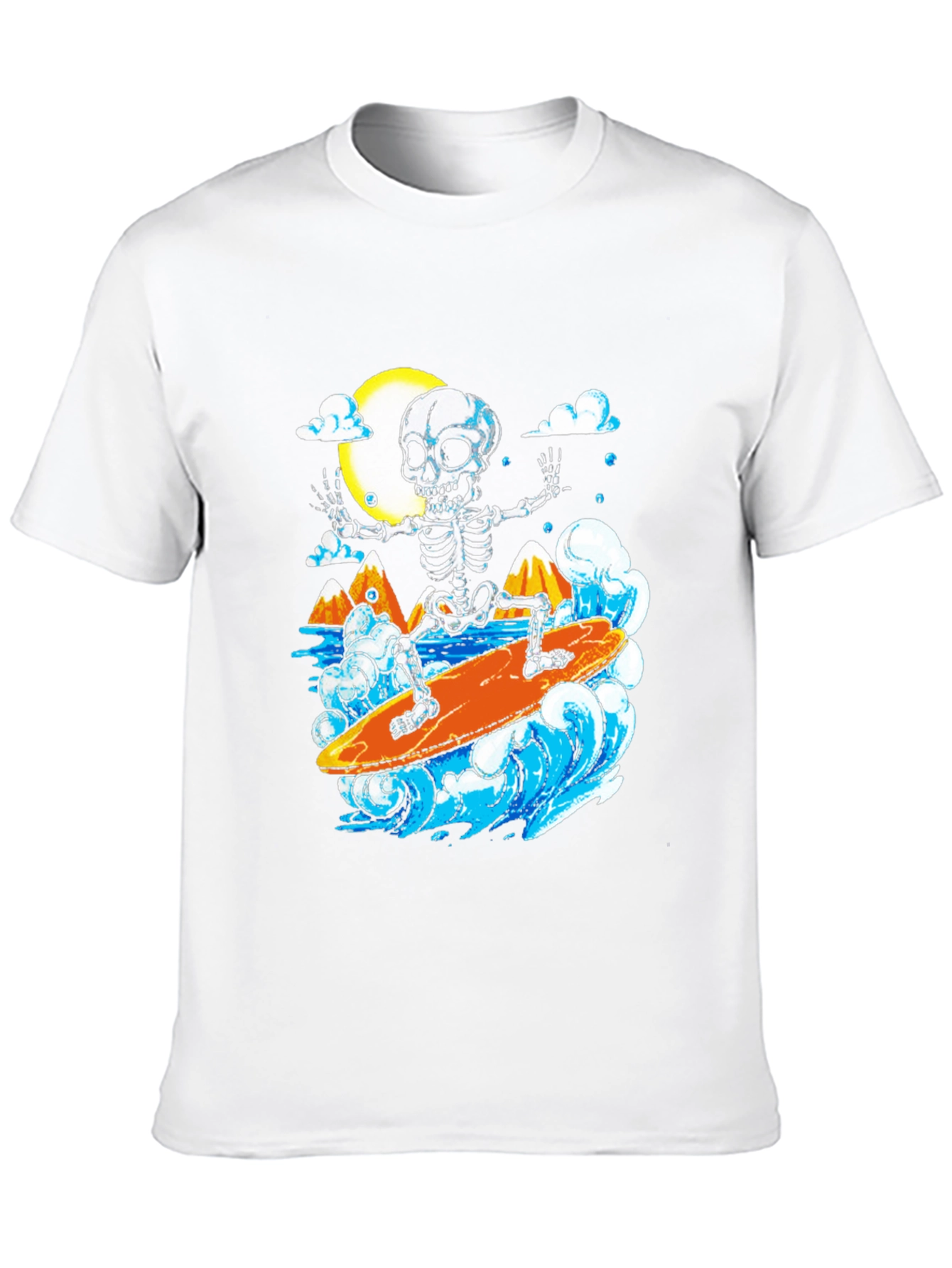 Skeleton Surfer Graphic T-Shirt