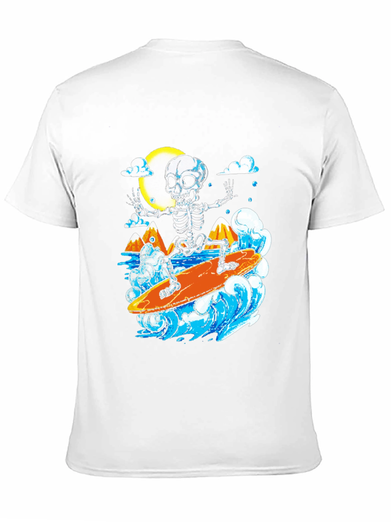 Skeleton Surfer Graphic T-Shirt