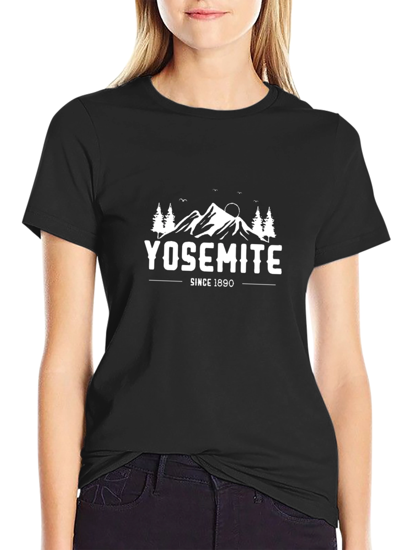 Yosemite Since 1890 Black Graphic Tee