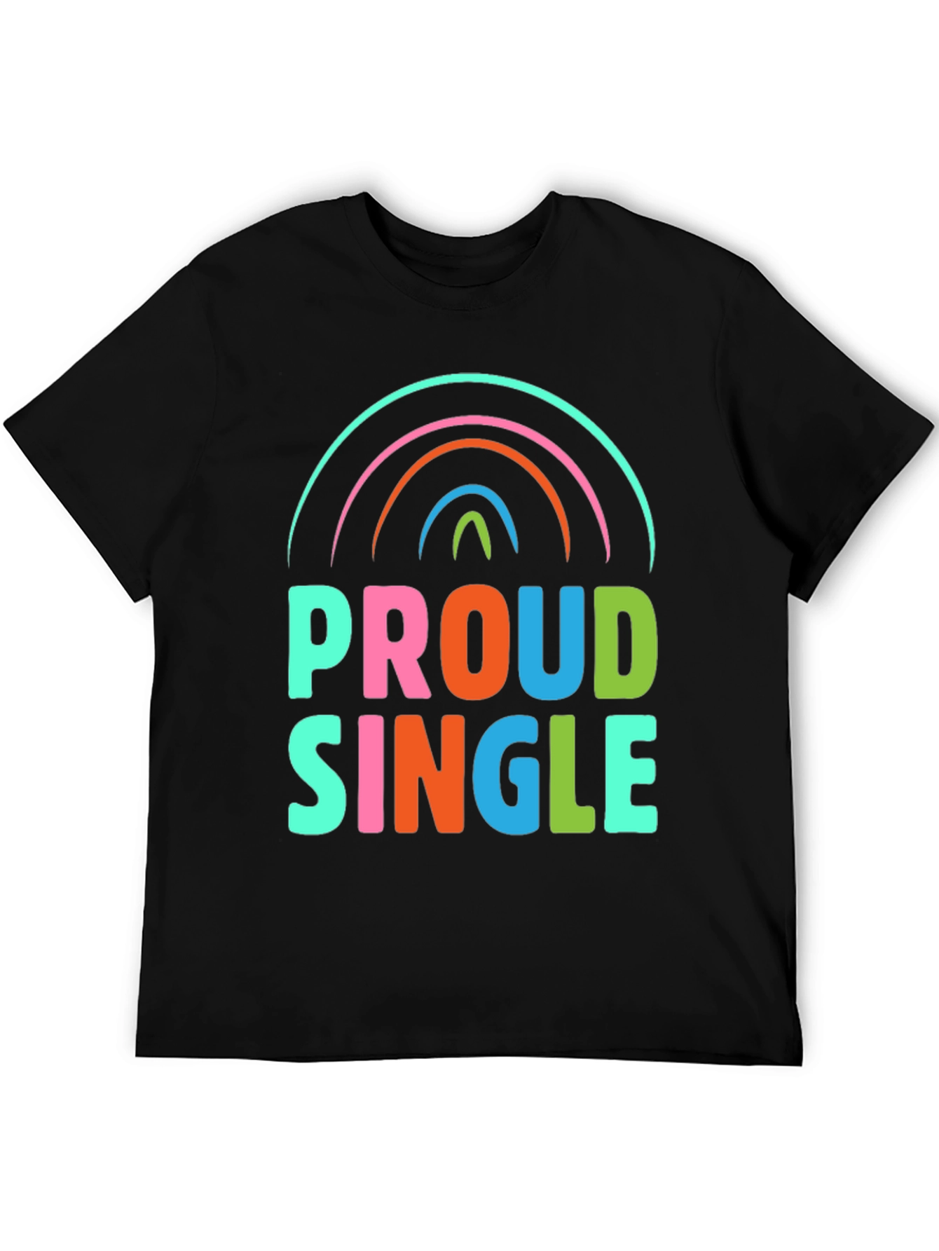 Proud Single Rainbow Graphic T-Shirt