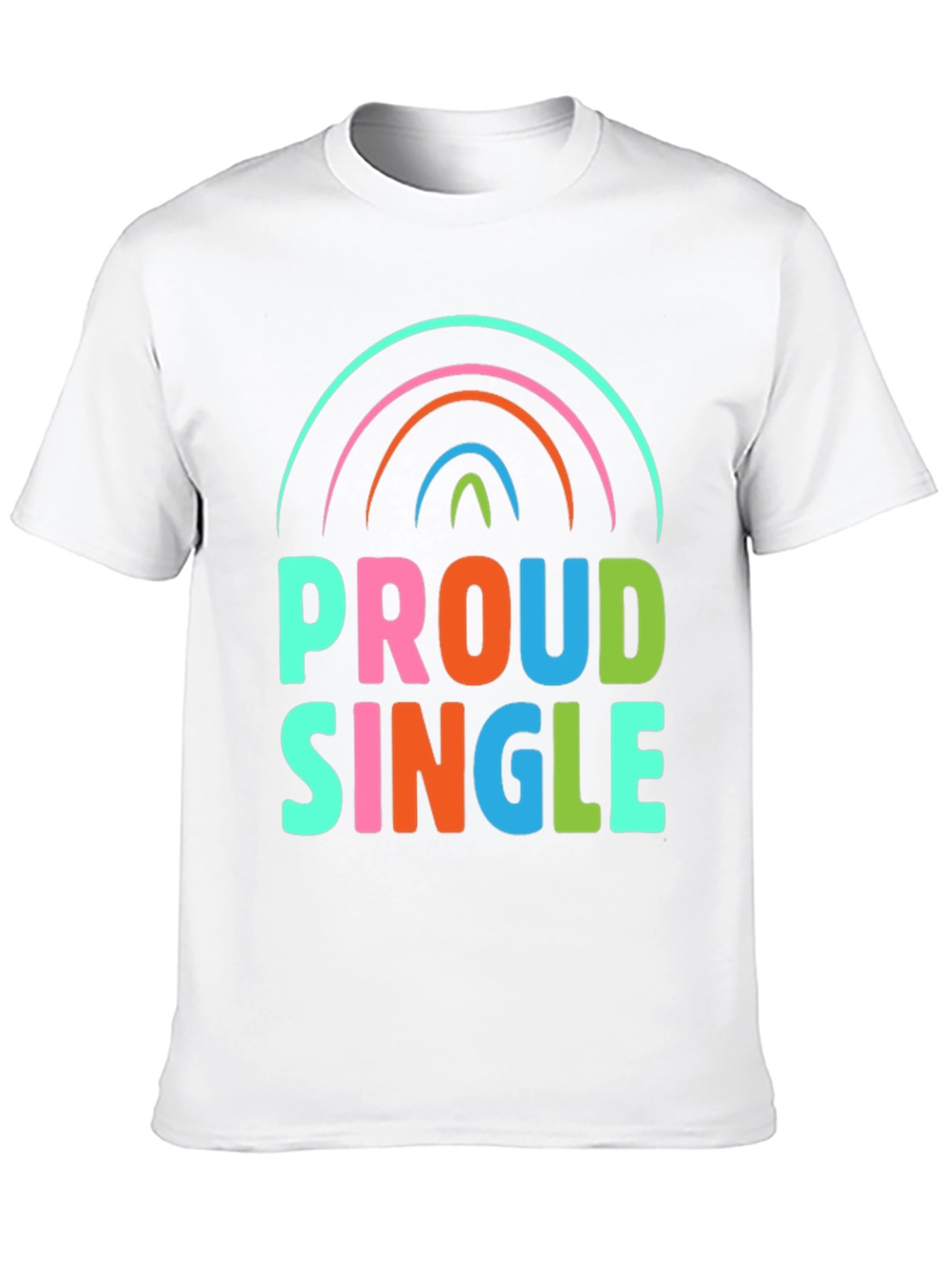 Proud Single Rainbow Graphic T-Shirt