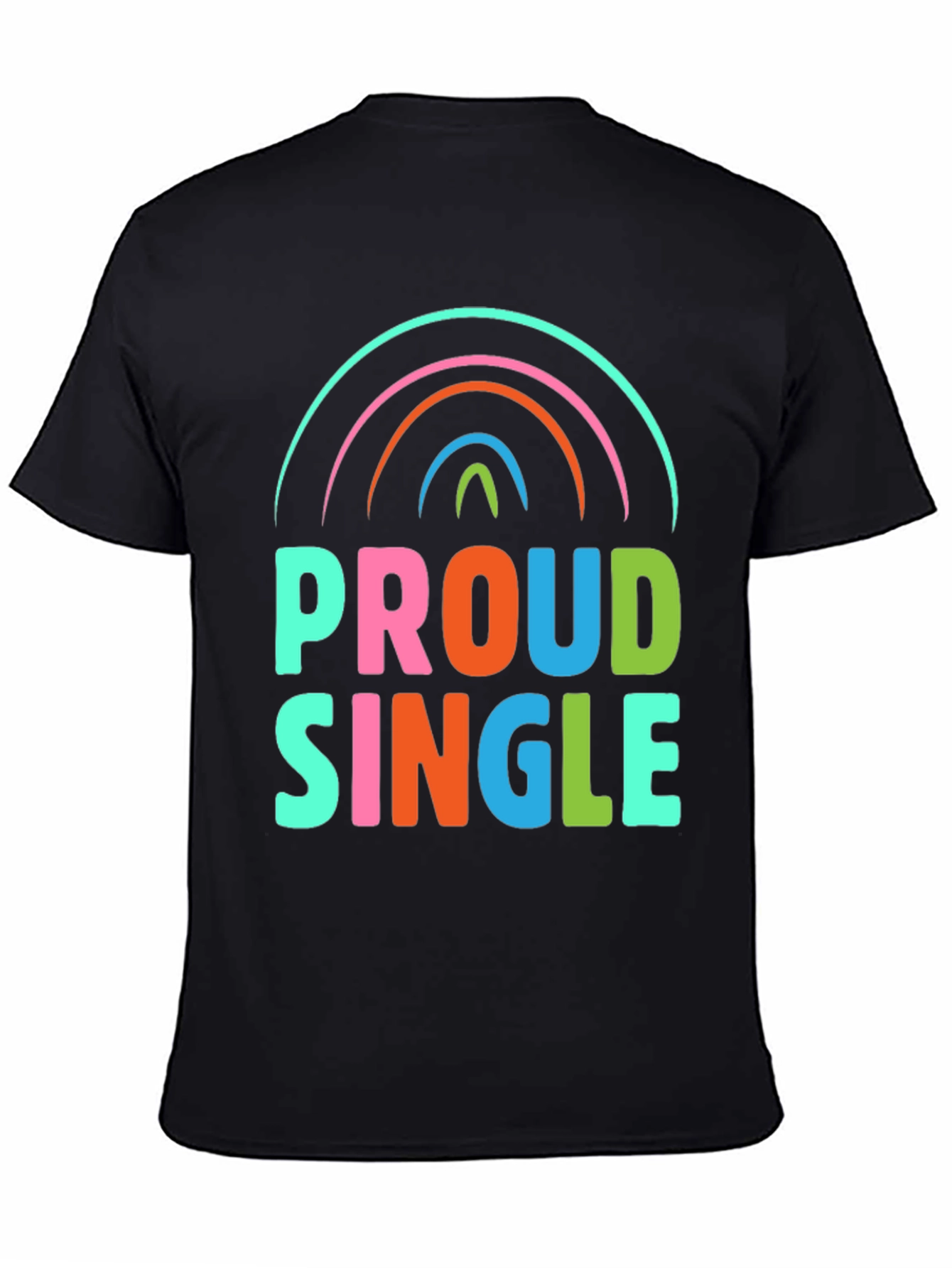Proud Single Rainbow Graphic T-Shirt