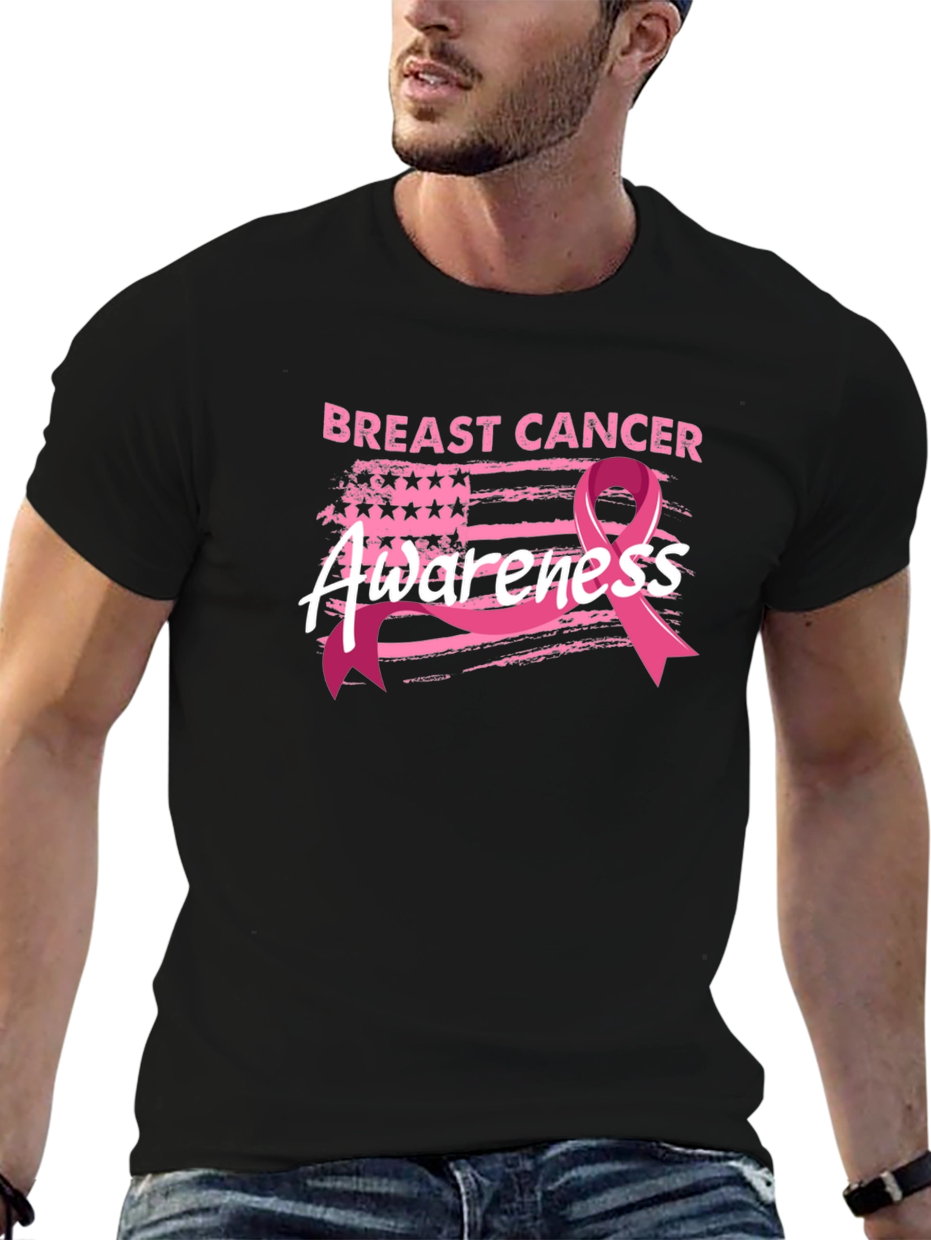 Breast Cancer Awareness Ribbon Tee
