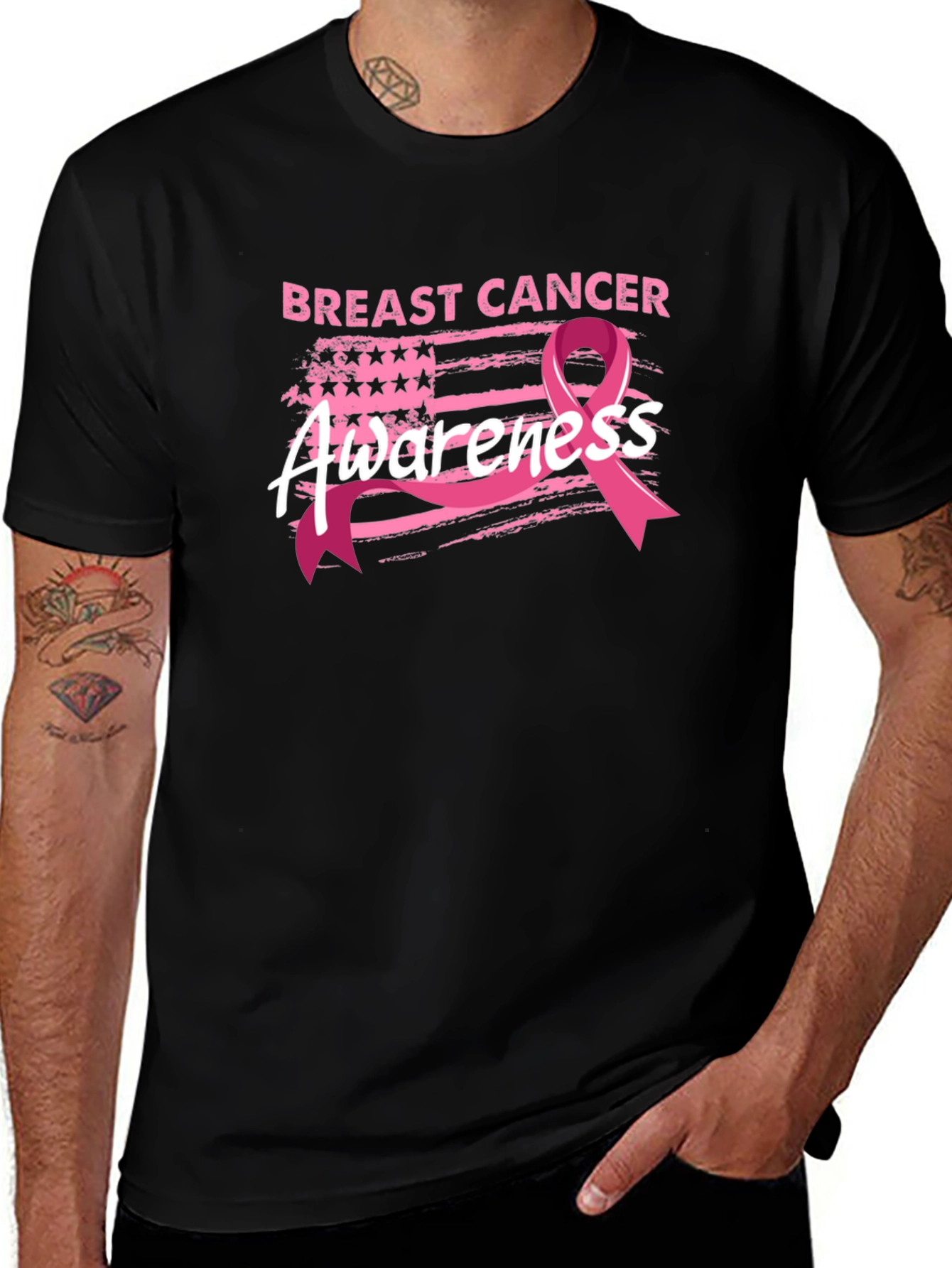 Breast Cancer Awareness Ribbon Tee